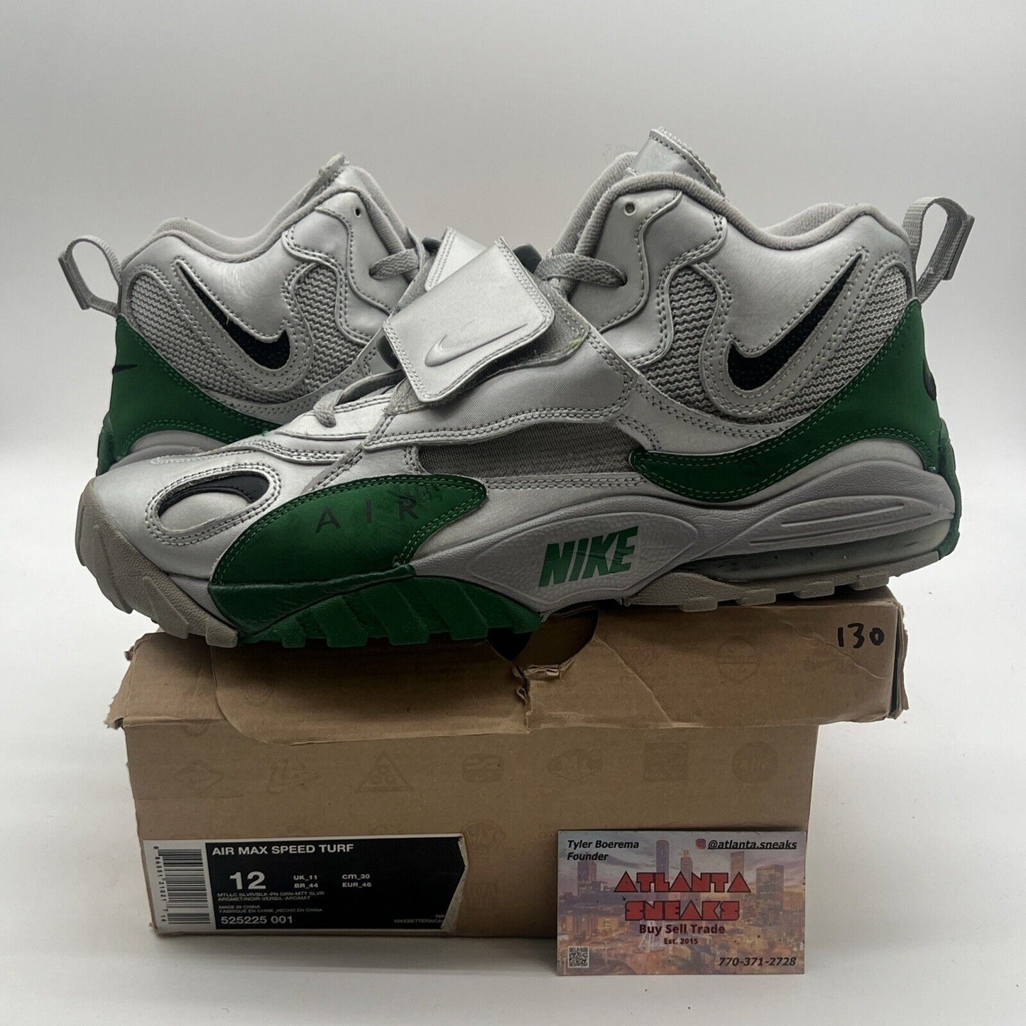 Size 12 - Nike Air Max Speed Turf Silver (525225-001)