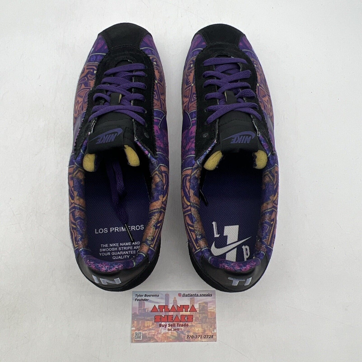 Size 12 - Nike Inti x Classic Cortez One Heart Purple Black Leather (AH7741-500)