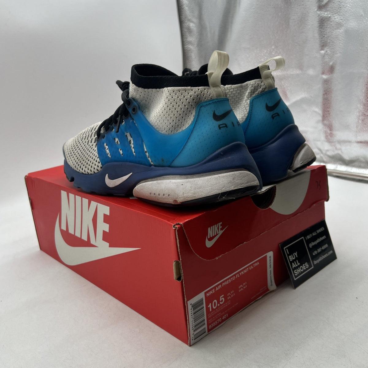 Size 10.5 - Nike Air Presto Ultra Flyknit Gray (835570-401)