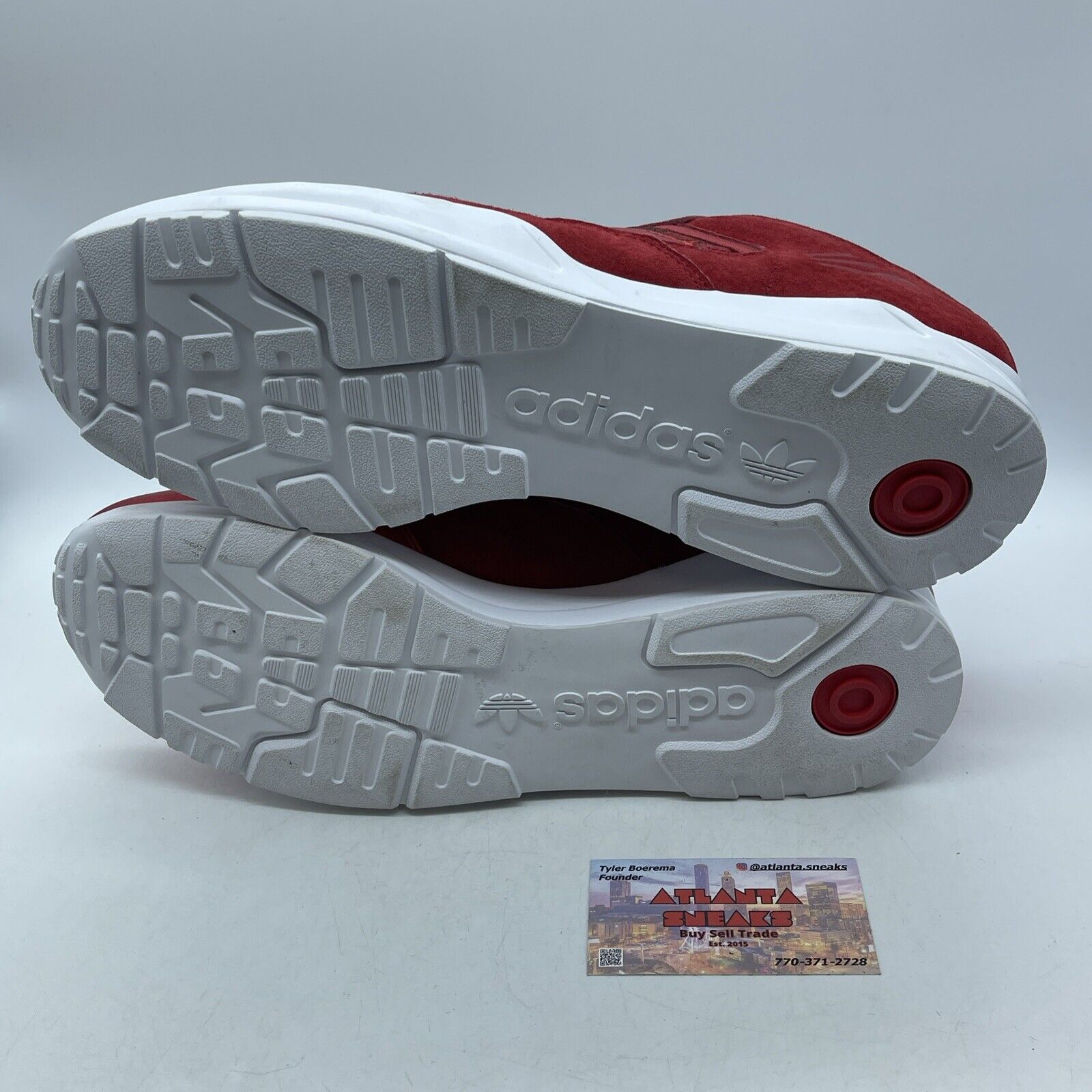 Size 13 - adidas Tech Super Year Of The Horse Red Black Suede Leather (D65457)