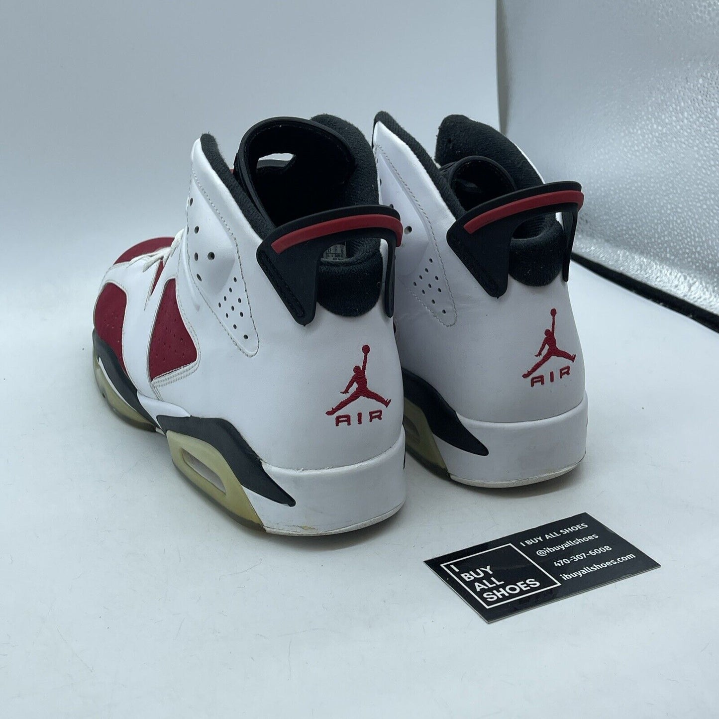 Size 12 - Air Jordan 6 Retro 2014 Carmine Red White Suede Leather (384664-160)