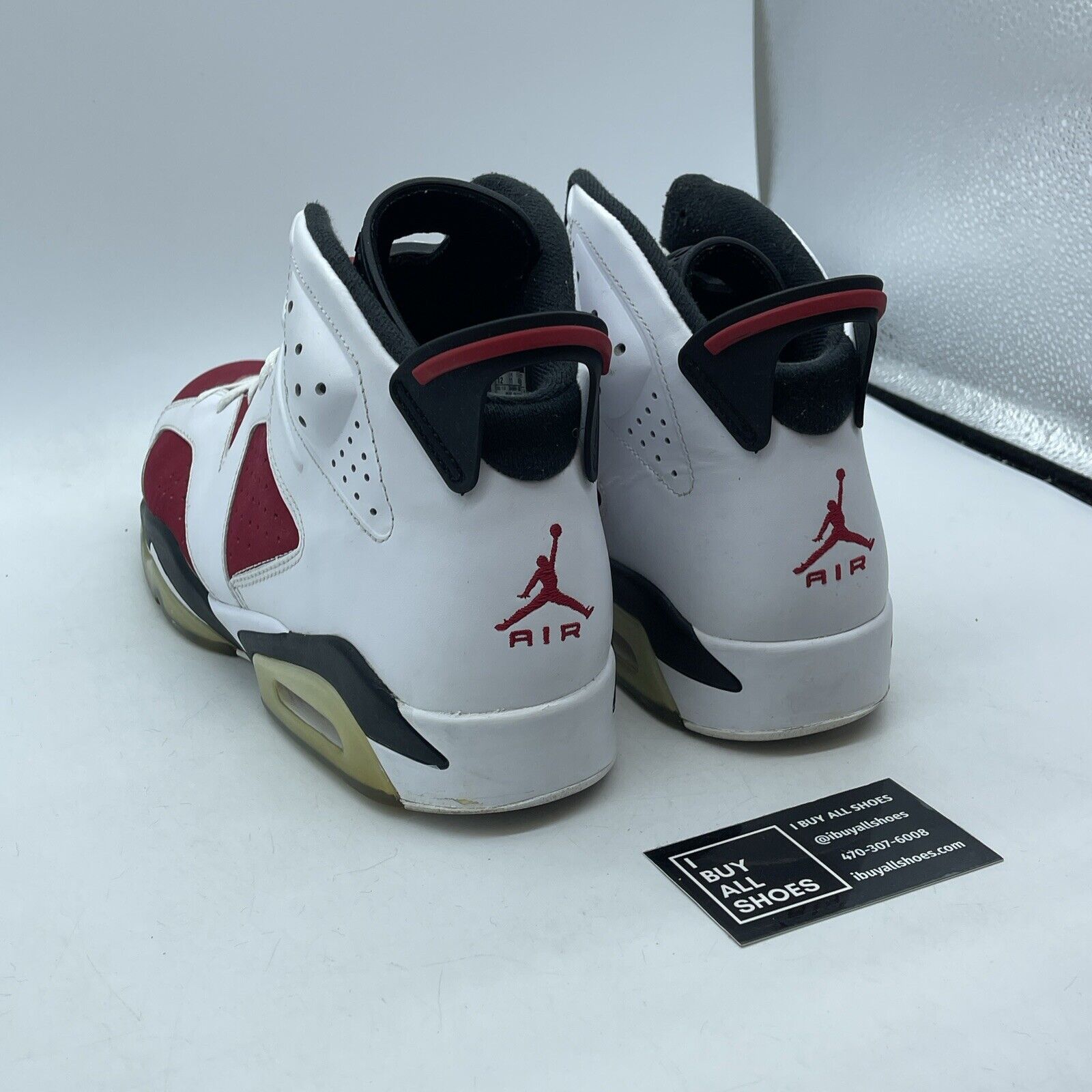 Size 12 - Air Jordan 6 Retro 2014 Carmine Red White Suede Leather (384664-160)