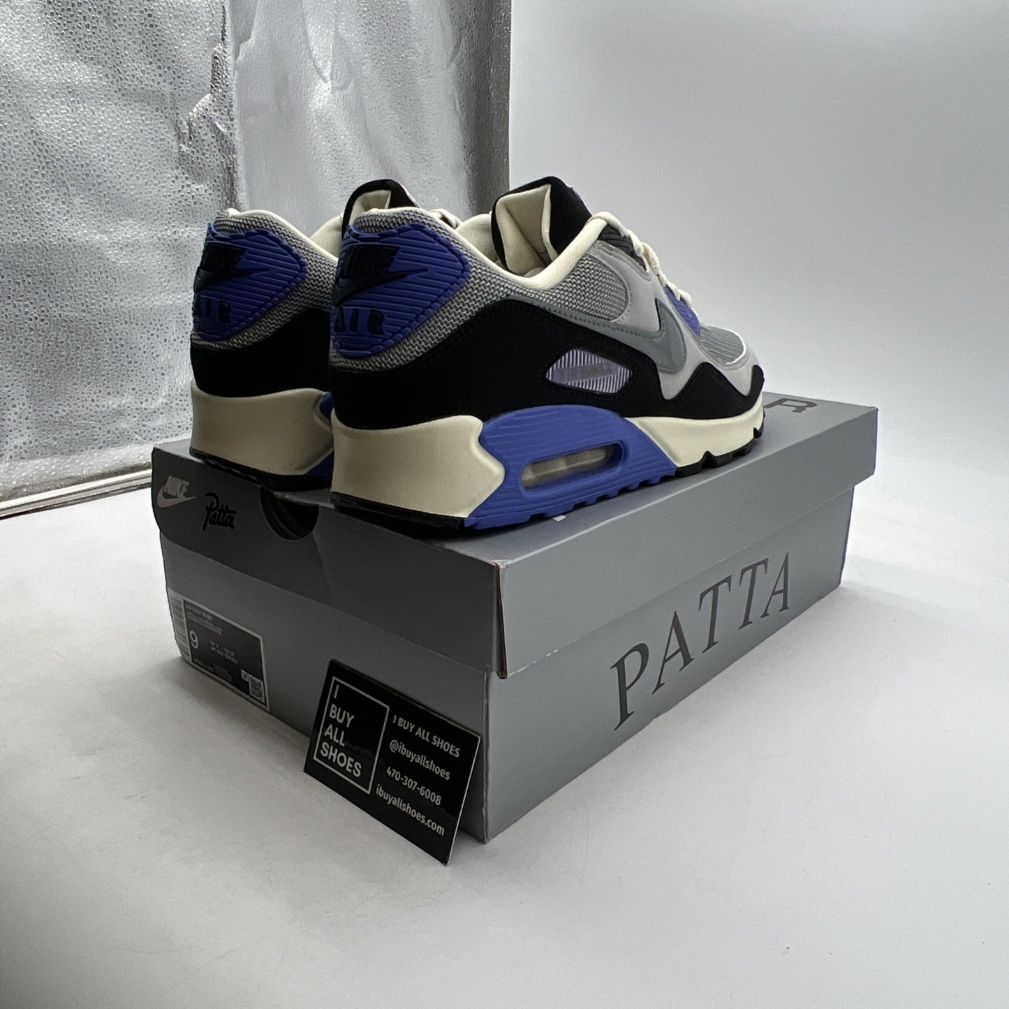 Size 9 - Nike Patta x Air Max 90 SP Sapphire (HF8814-002)