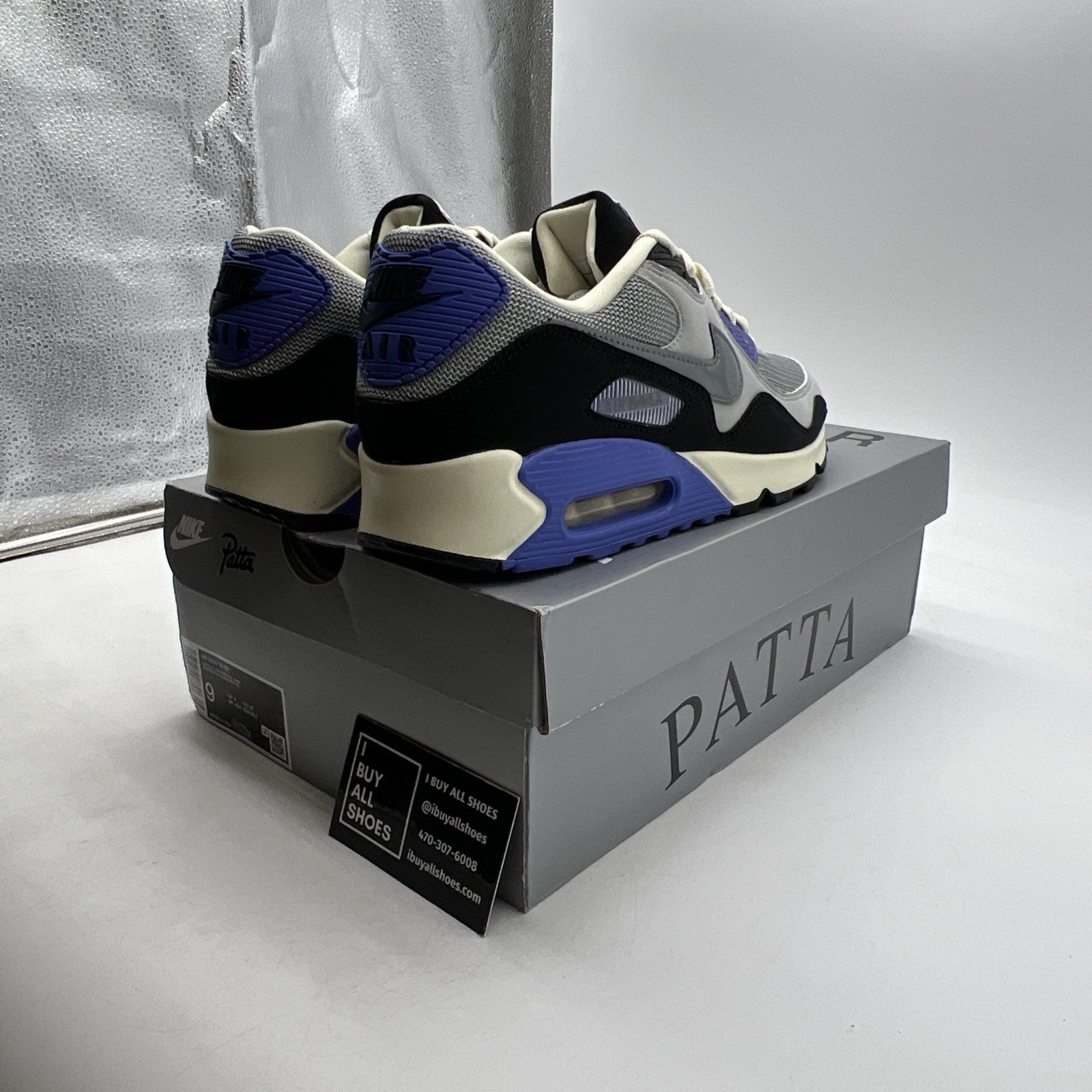 Size 9 - Nike Patta x Air Max 90 SP Sapphire (HF8814-002)