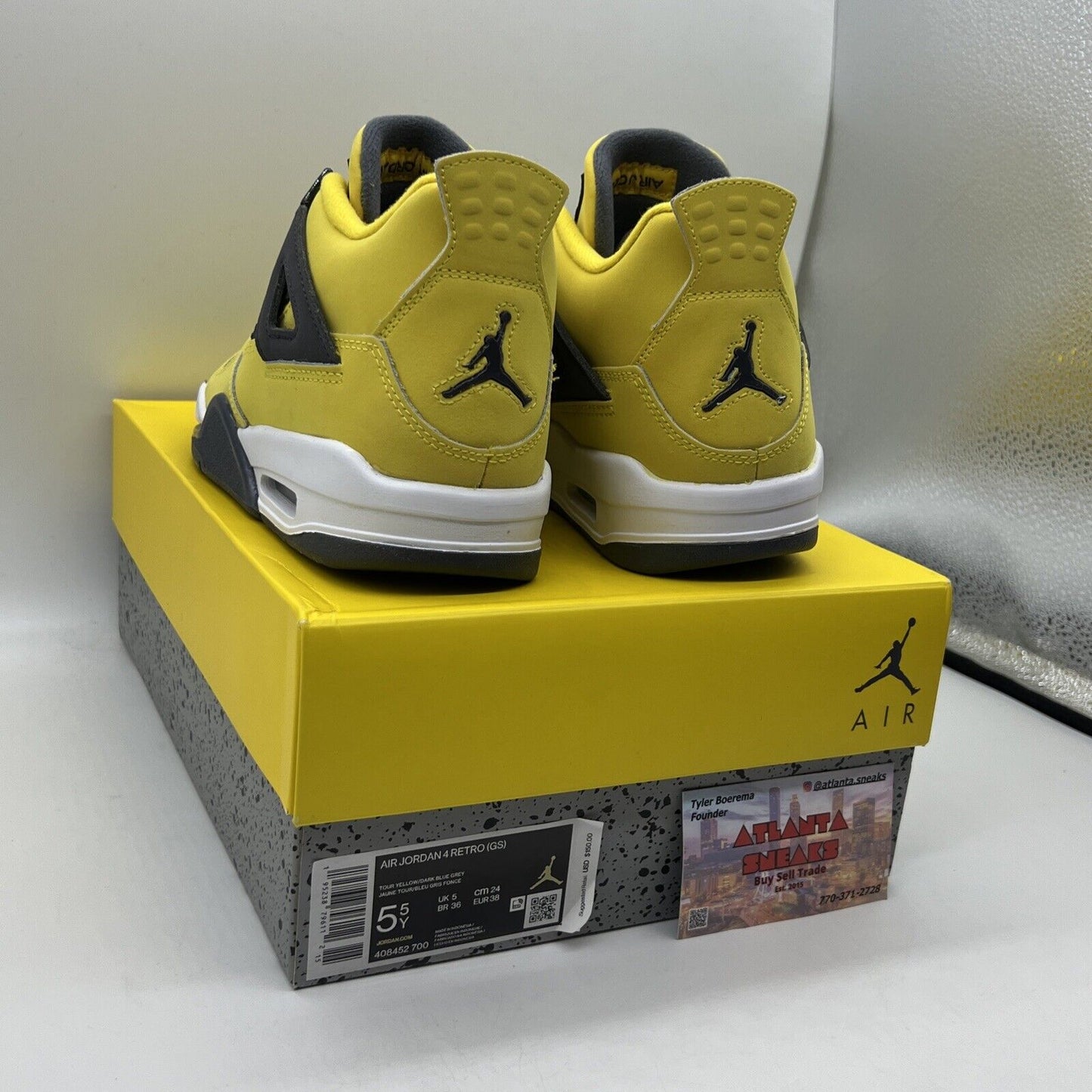 Size 5.5 - Jordan 4 Retro GS Tour Yellow 2021 - 408452700 Brand New Og All