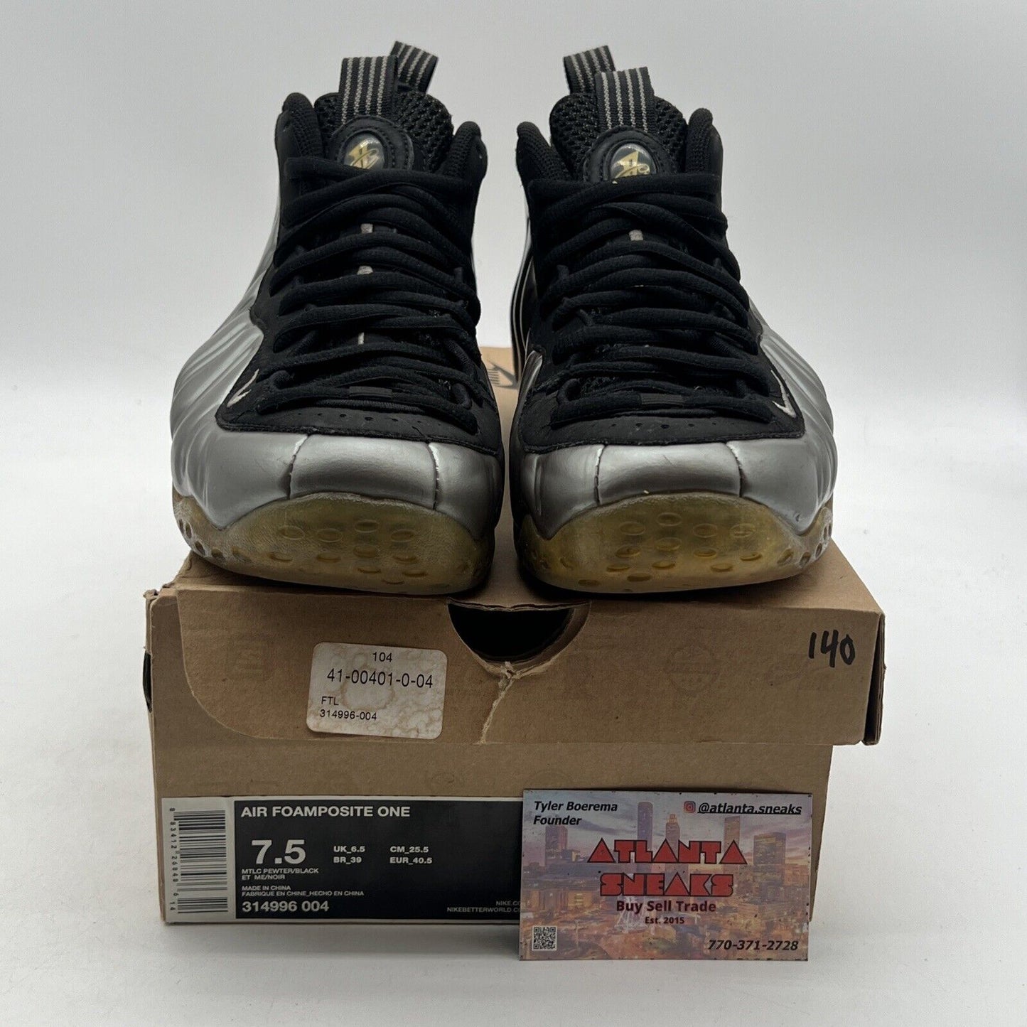 Size 7.5 - Nike Air Foamposite One Pewter (314996-004)