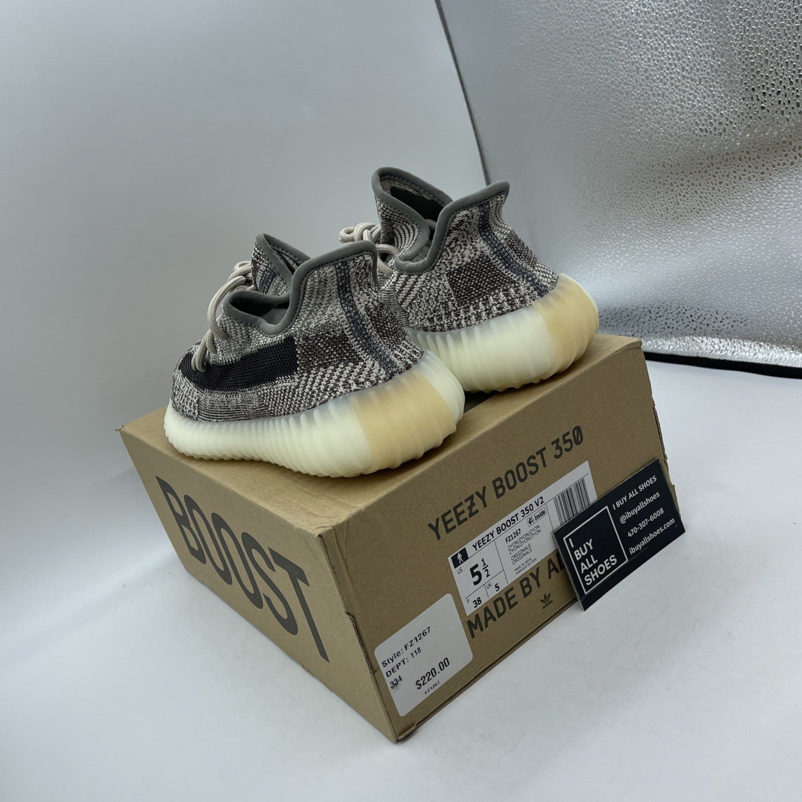 Size 5.5 - adidas Yeezy Boost 350 V2 Low Zyon Suede (FZ1267)