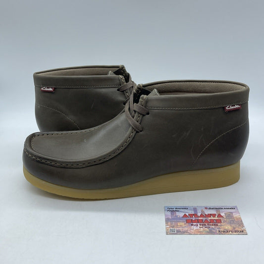 Size 11 - Clark’s Wallabee Brown Leather Shoes Ankle Boots (318429-100)