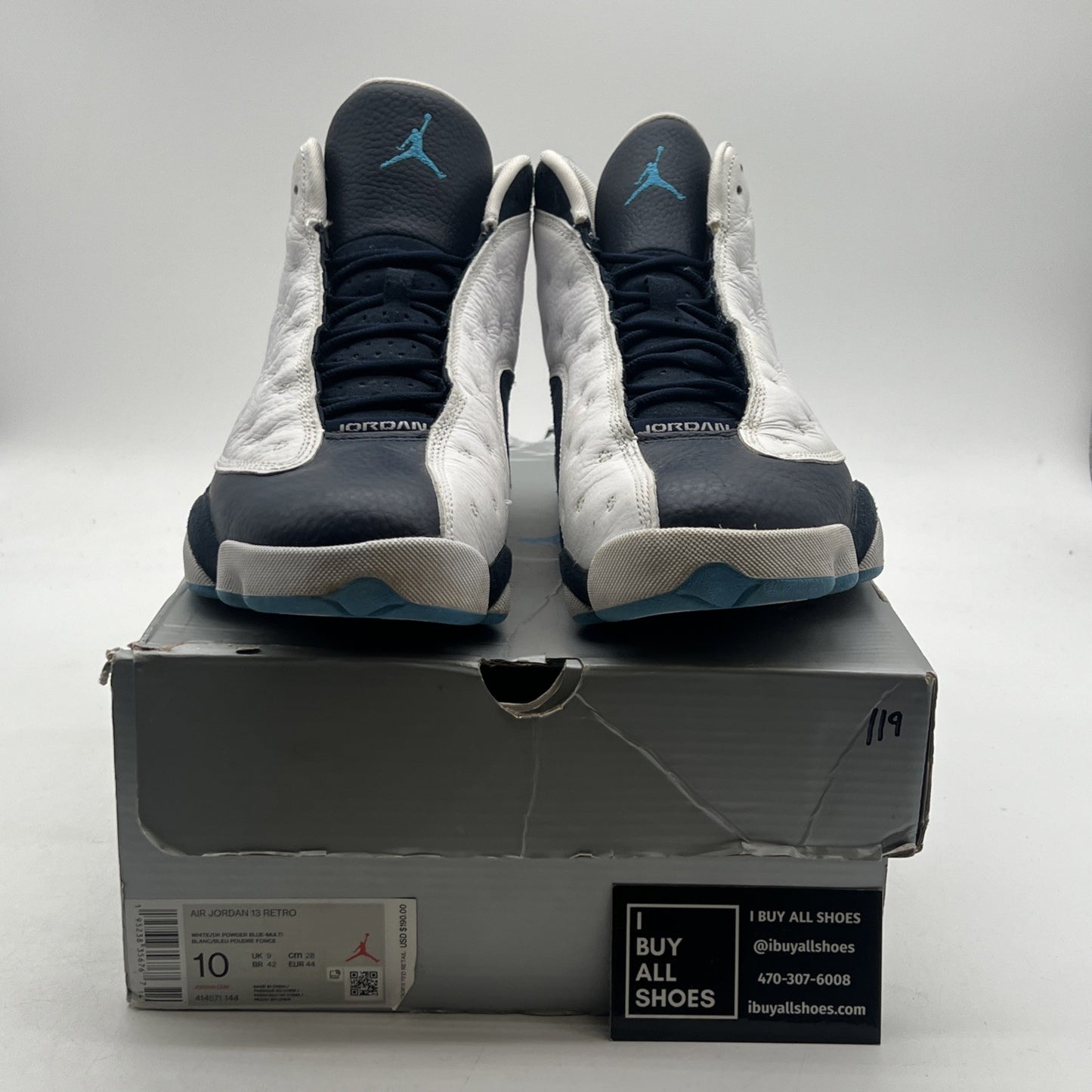 Size 10 - Air Jordan 13 Retro Obsidian (414571-144)