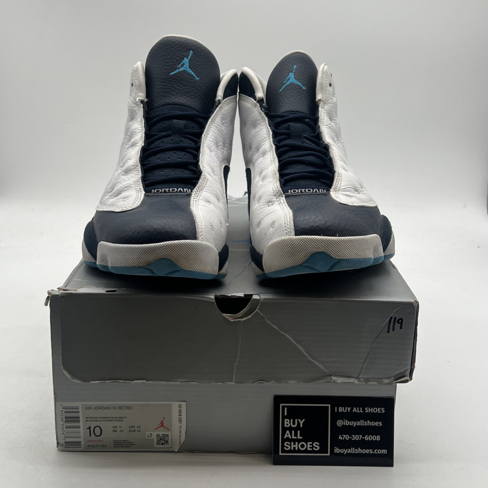 Size 10 - Air Jordan 13 Retro Obsidian (414571-144)