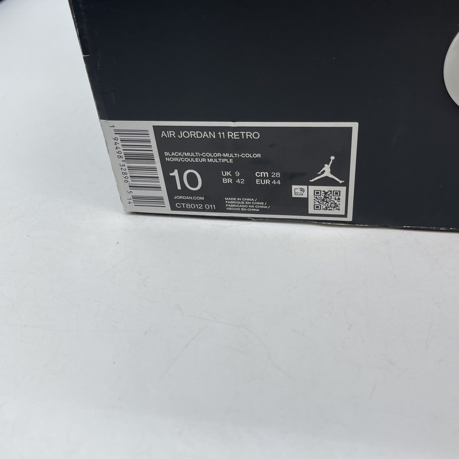 Size 10 - Jordan 11 Retro High Jubilee / 25th Anniversary Black (CT8012-011)