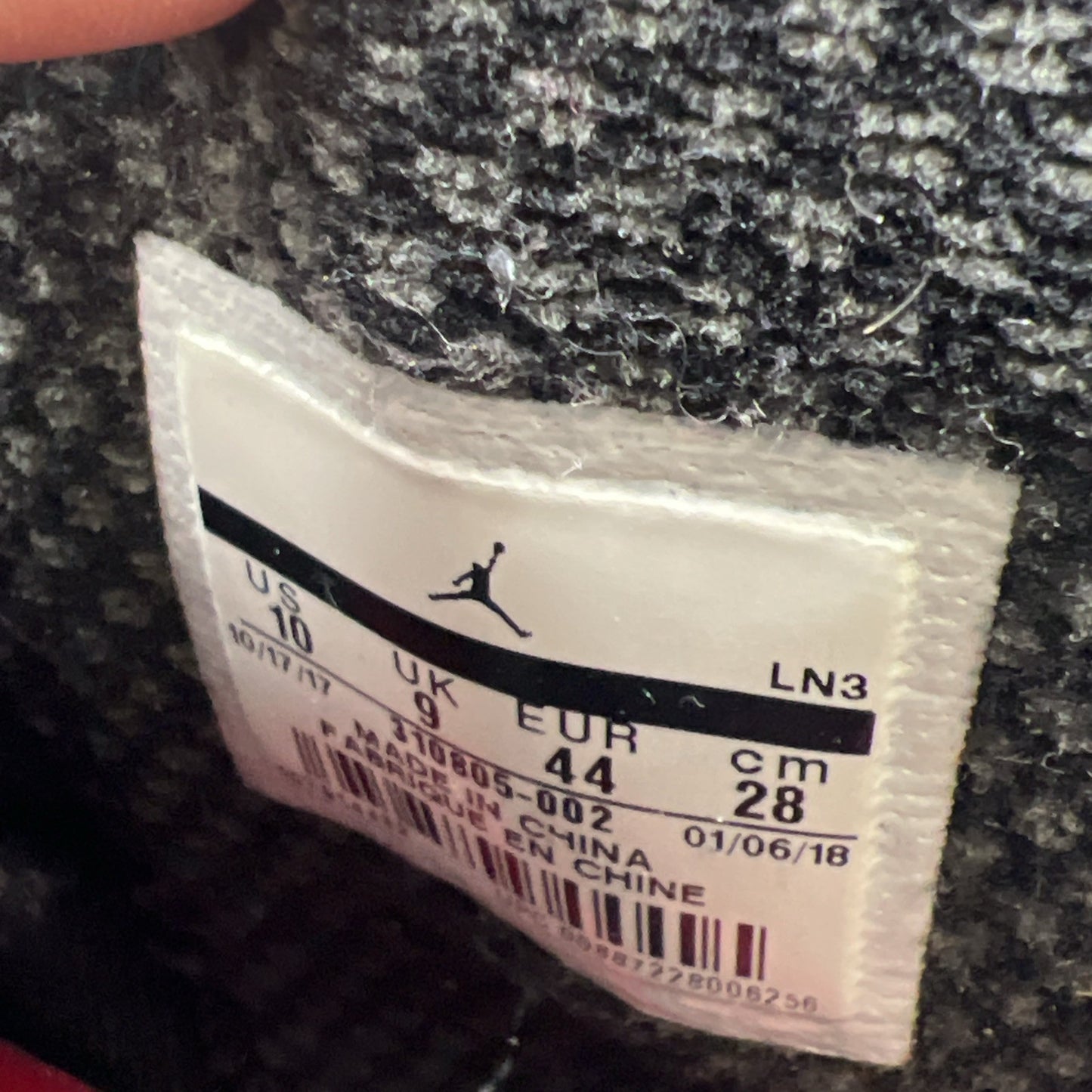 Size 10.5 - Air Jordan 10 Retro 2018 Shadow (310805-002)