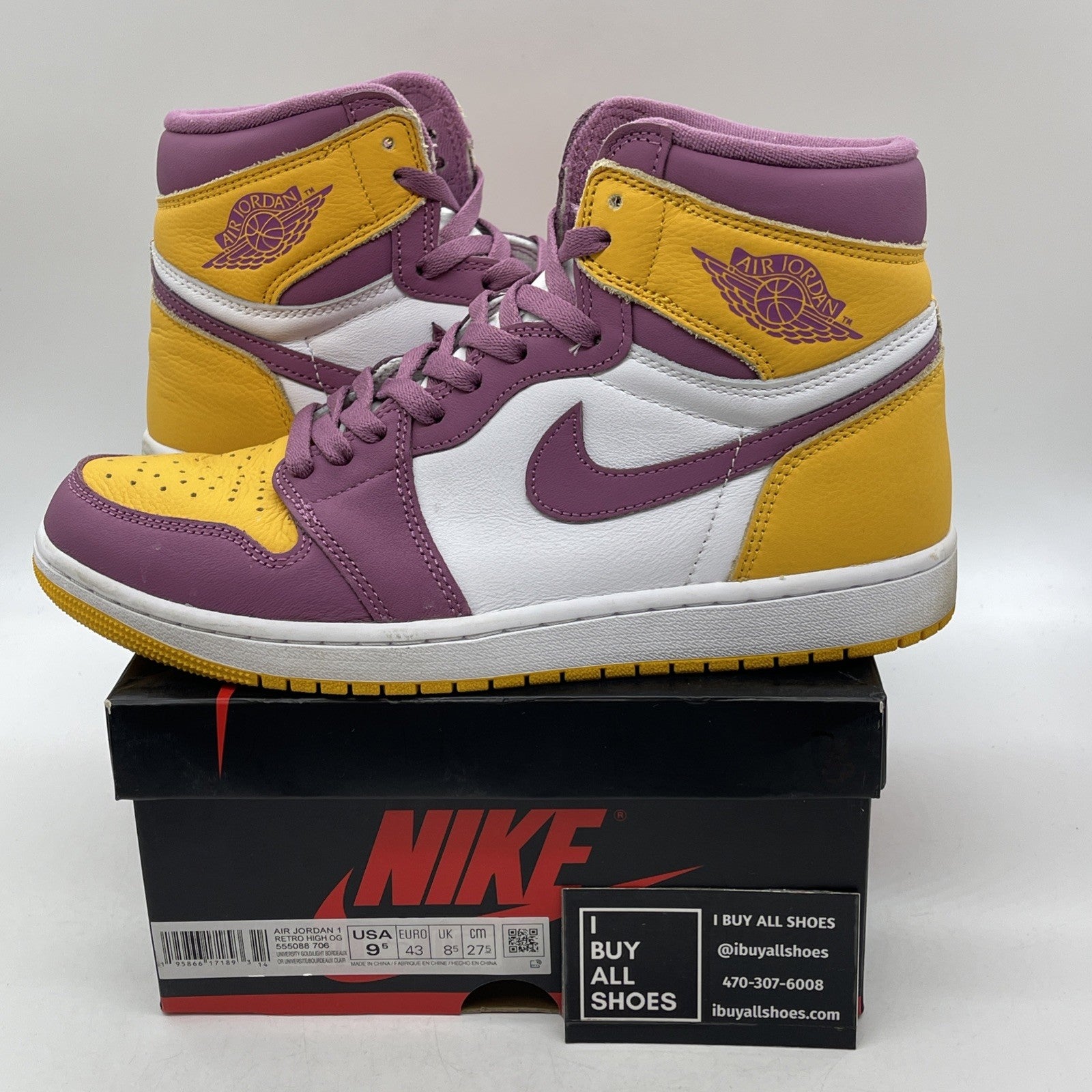 Size 9.5 - Air Jordan 1 Retro High OG Brotherhood 2022 (555088-706)