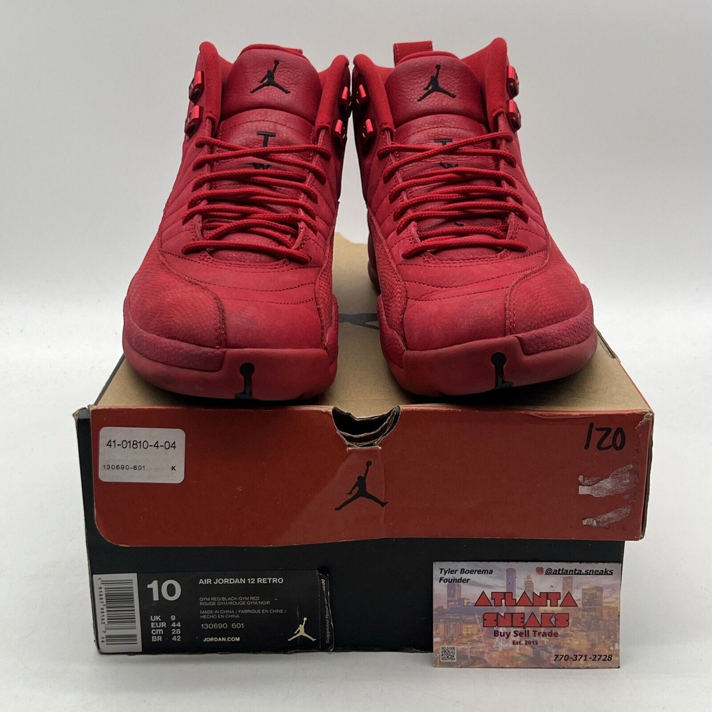 Size 10 - Air Jordan 12 Retro Gym Red Suede (130690-601)