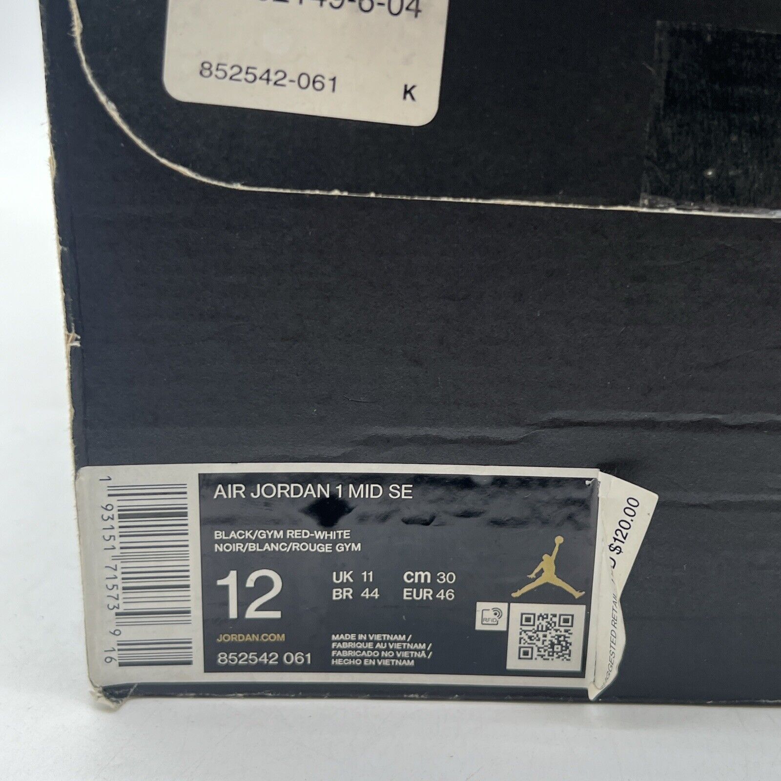 Size 12 - Air Jordan 1 SE Mid Newspaper Air Times (862542-061)