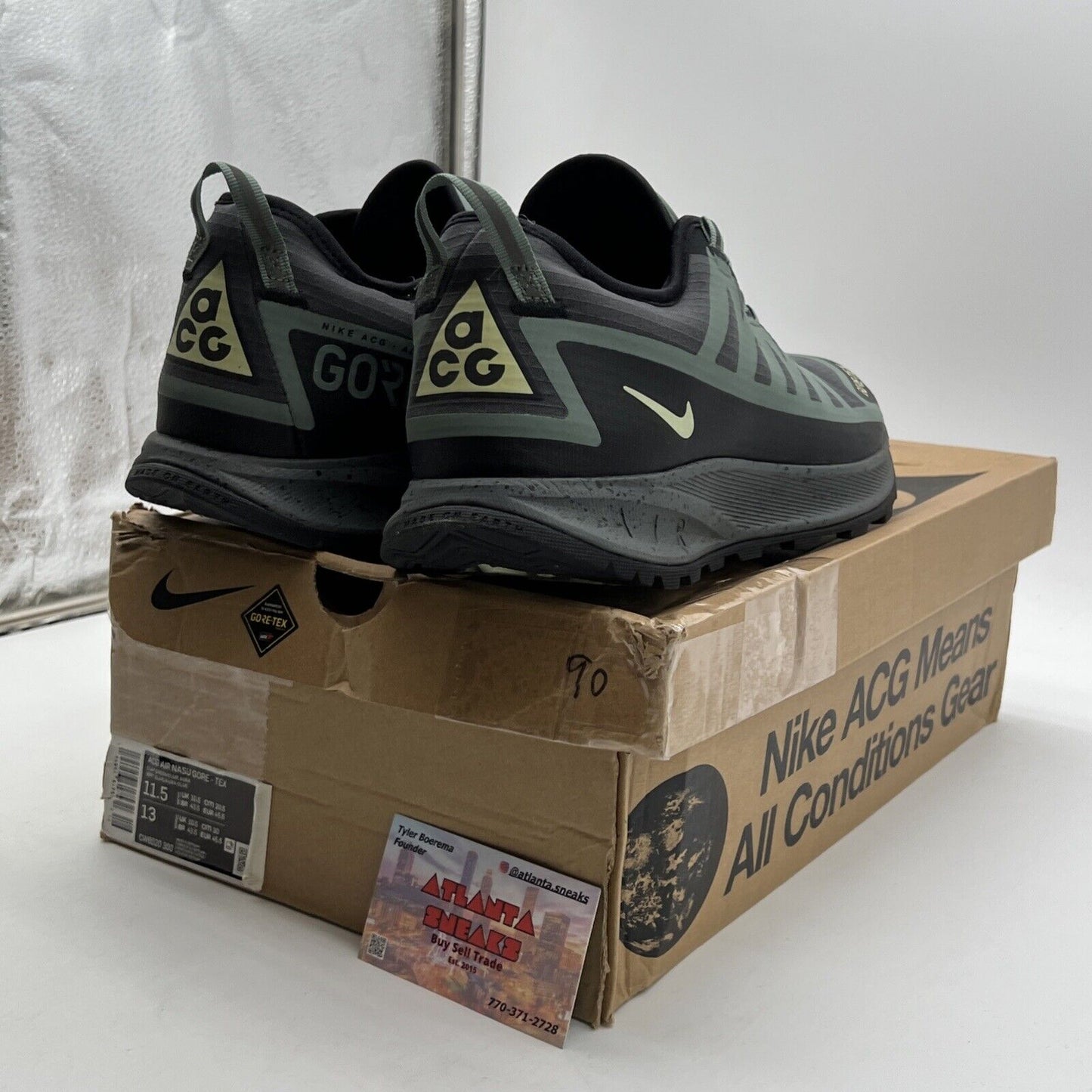 Size 11.5 - Nike ACG Air Nasu Gore-Tex Clay Green (CW6020-300)