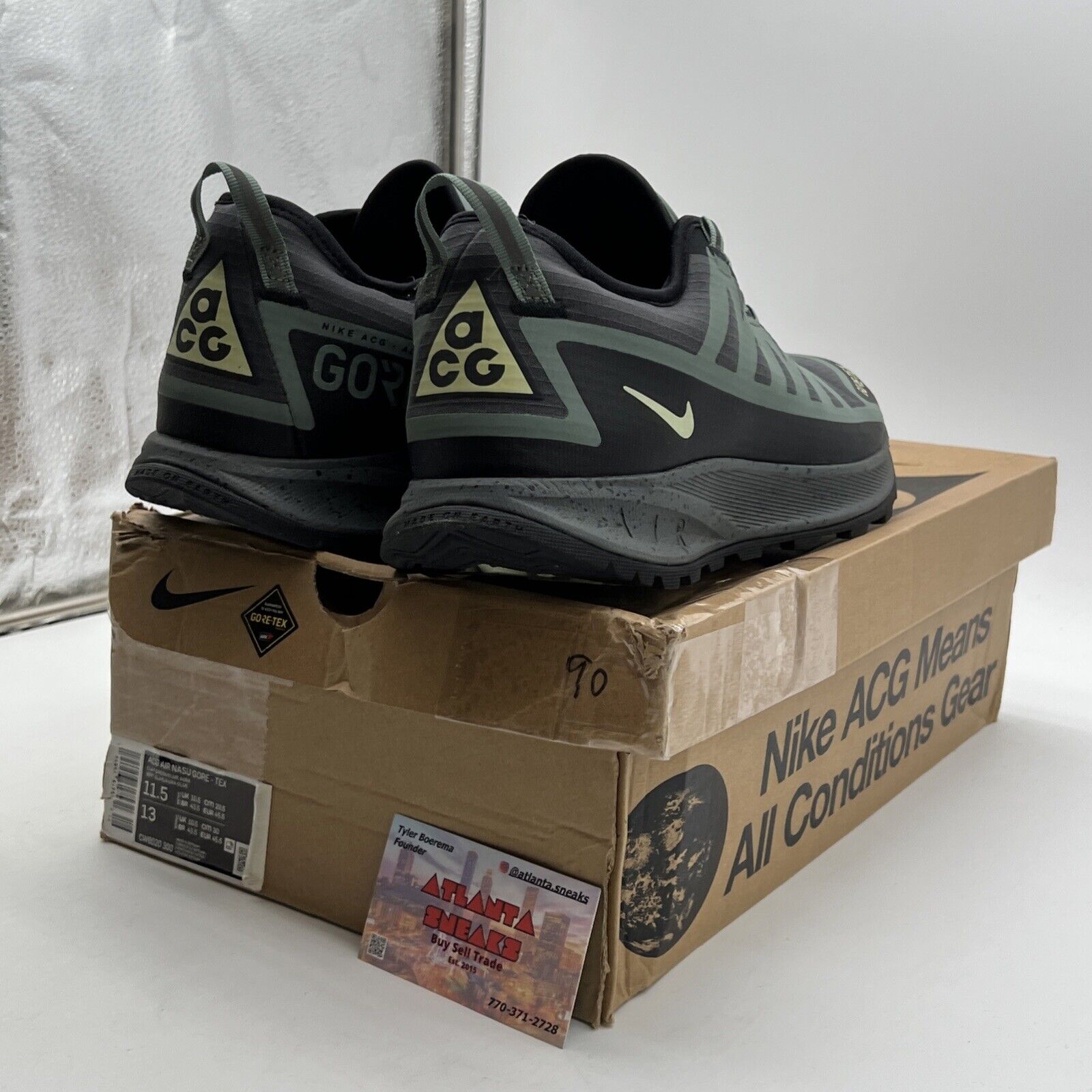 Size 11.5 - Nike ACG Air Nasu Gore-Tex Clay Green (CW6020-300)