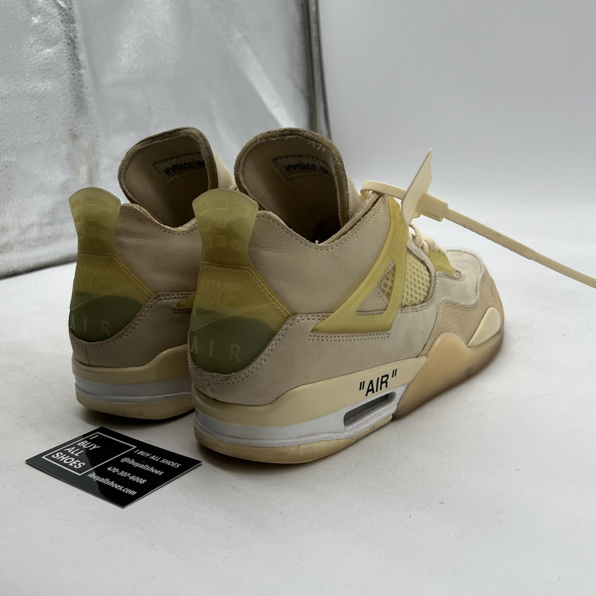 Size 11 - Air Jordan 4 SP x Off-White Mid Sail W (CV9388-100)