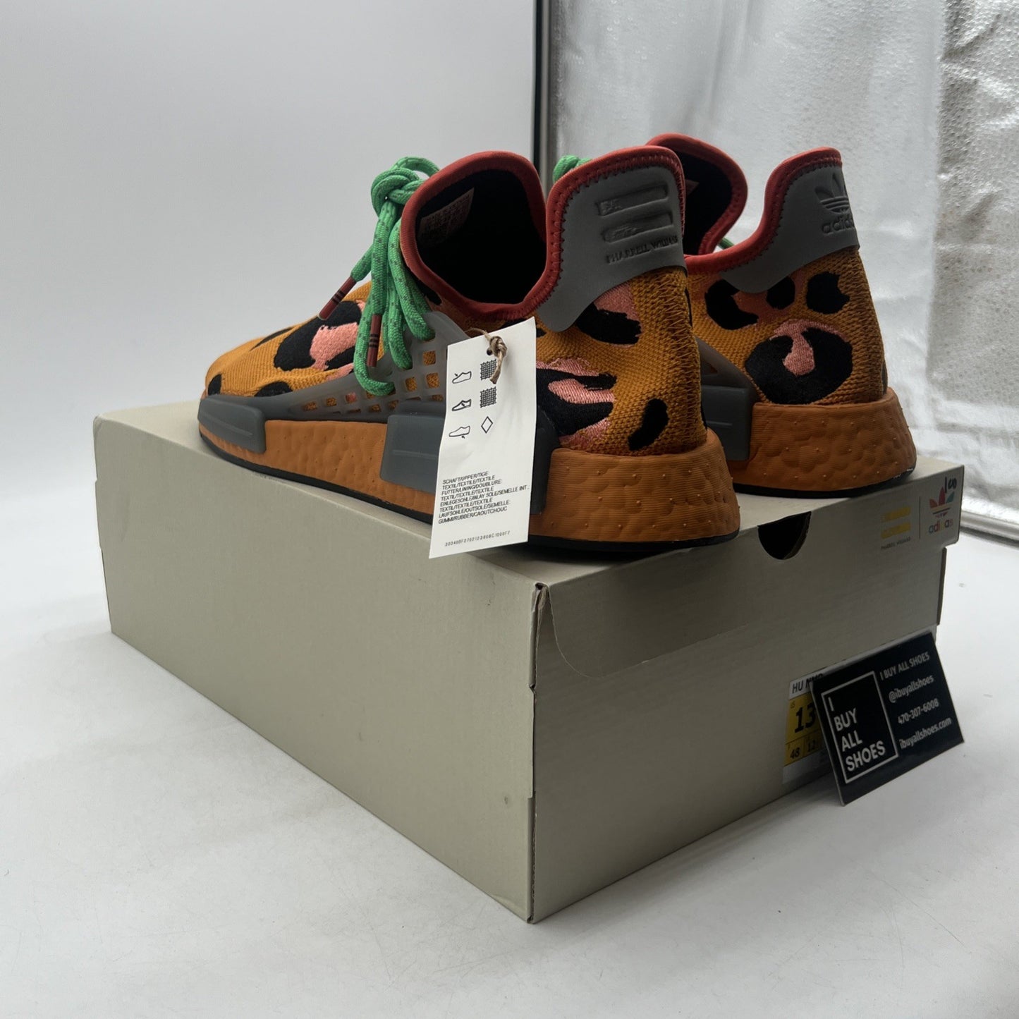Size 13 - adidas Pharrell x NMD Human Race Animal Print (GZ4439)