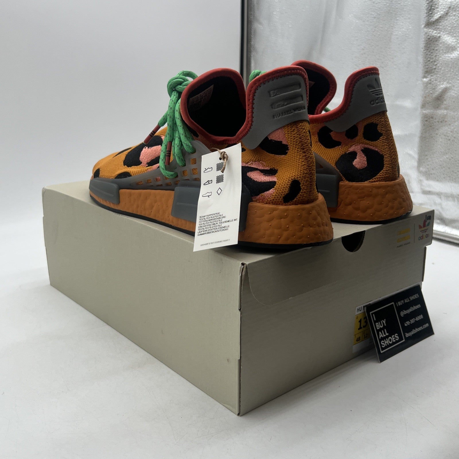 Size 13 - adidas Pharrell x NMD Human Race Animal Print (GZ4439)
