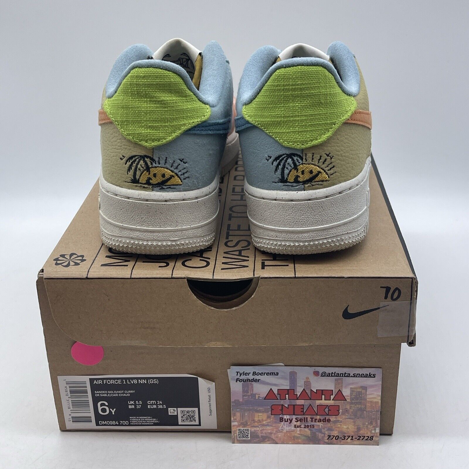 Size 6 (GS) - Nike Air Force 1 '07 LV8 Next Nature Low Multi (DM0984-700)