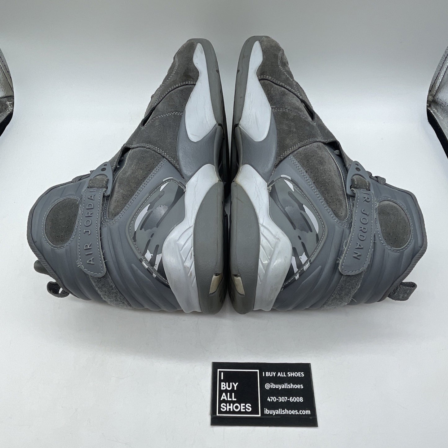 Size 14 - Air Jordan 8 Retro Cool Grey Suede Leather (305381-014)