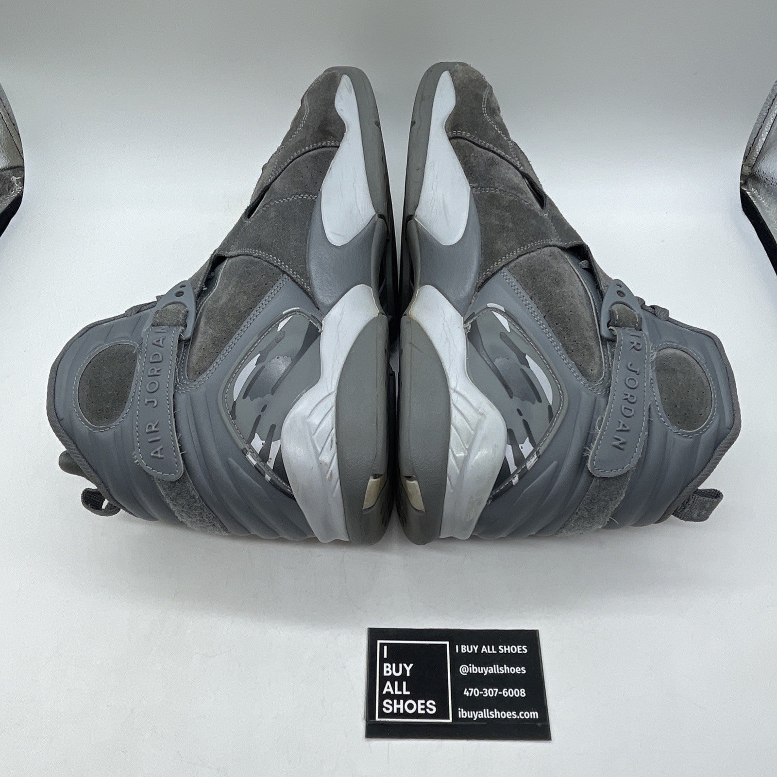 Size 14 - Air Jordan 8 Retro Cool Grey Suede Leather (305381-014)