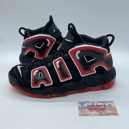 Size 10.5 - Nike Air More Uptempo 96 Laser Crimson Black Red Suede (CJ6129-001)