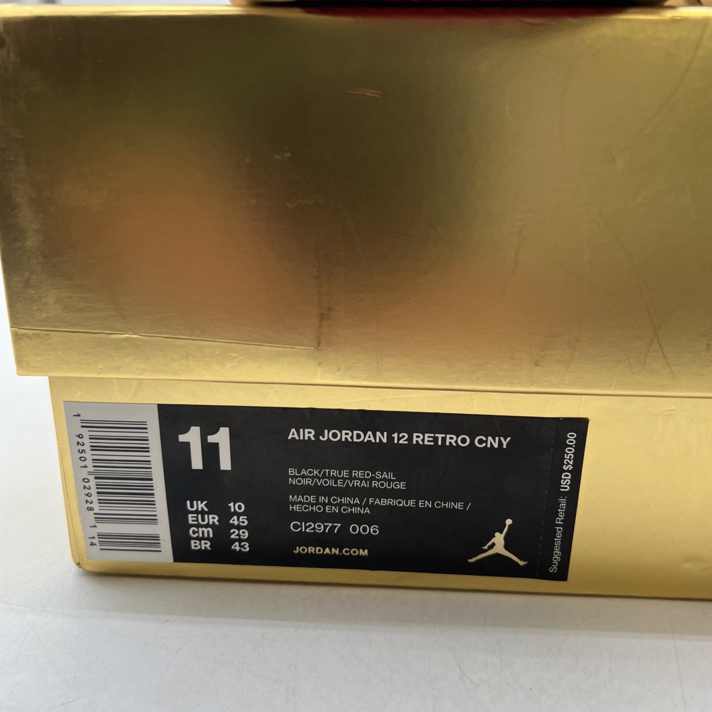 Size 11 - Air Jordan 12 Retro 2019 Chinese New Year (CL2977-006)