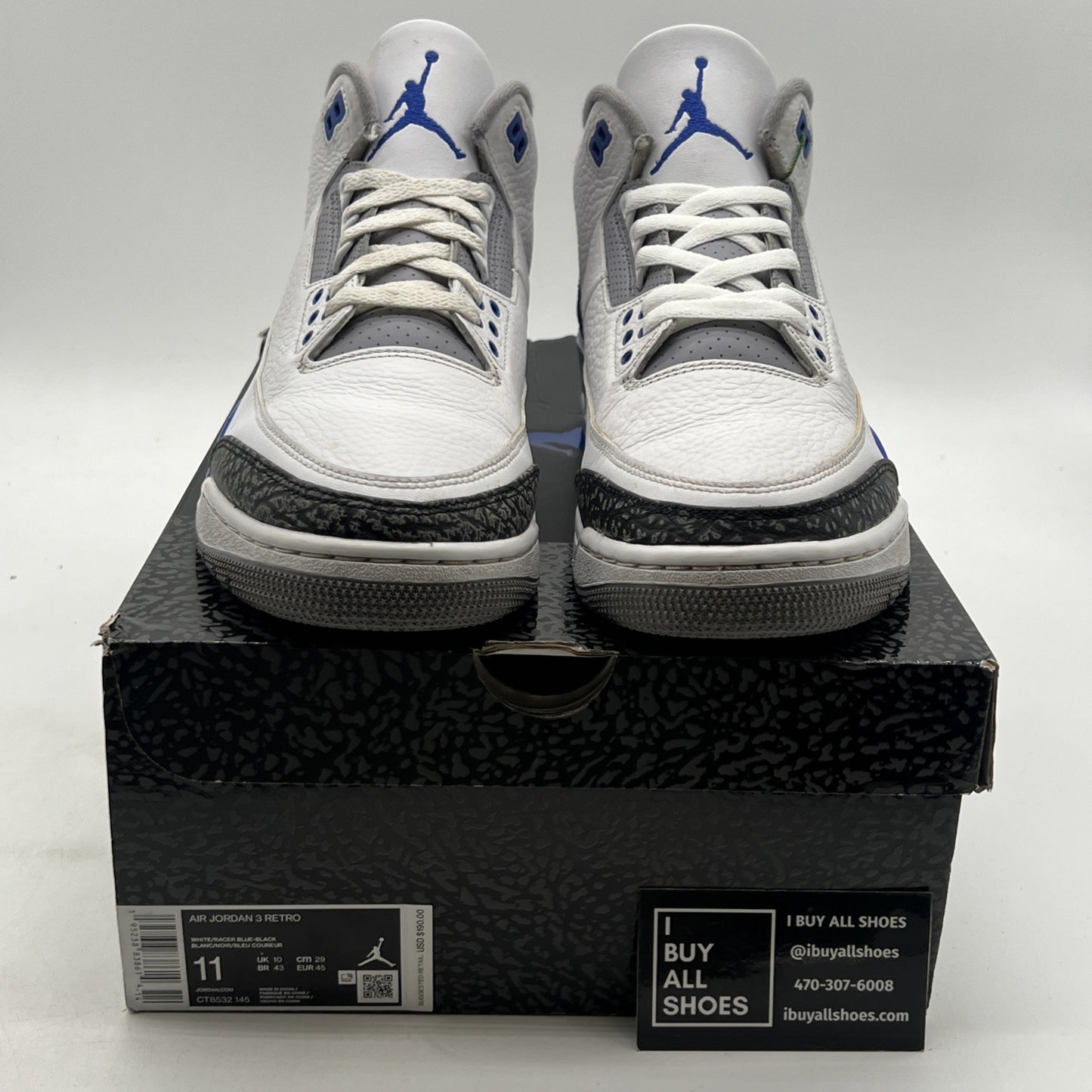 Size 11 - Air Jordan 3 Retro Mid Racer Blue (CT8532-145)