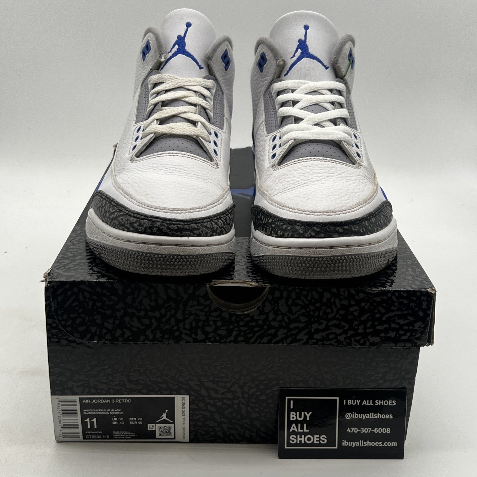 Size 11 - Air Jordan 3 Retro Mid Racer Blue (CT8532-145)