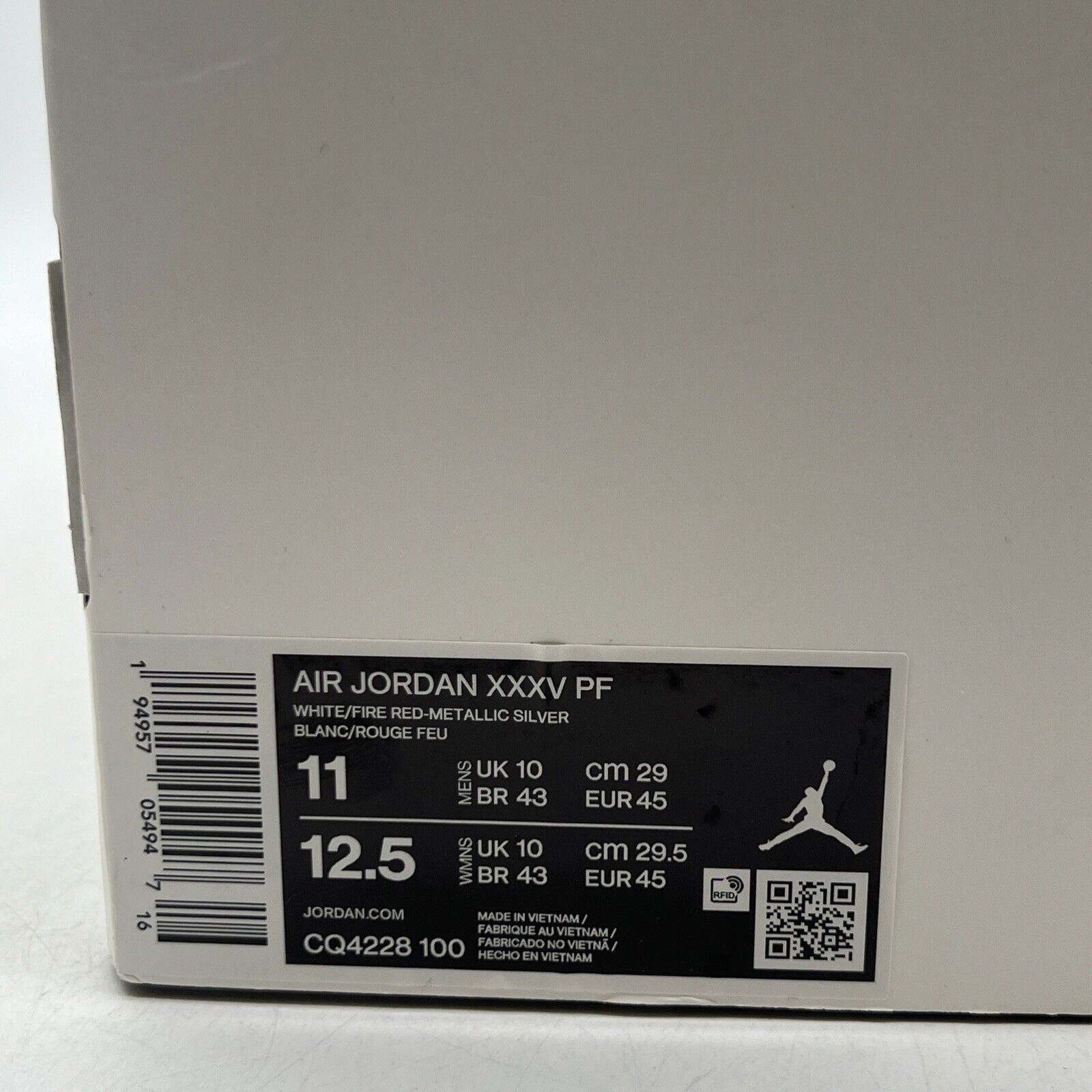Size 11 - Air Jordan 35 PF Fire Red Alternate Leather (CQ4228-100)
