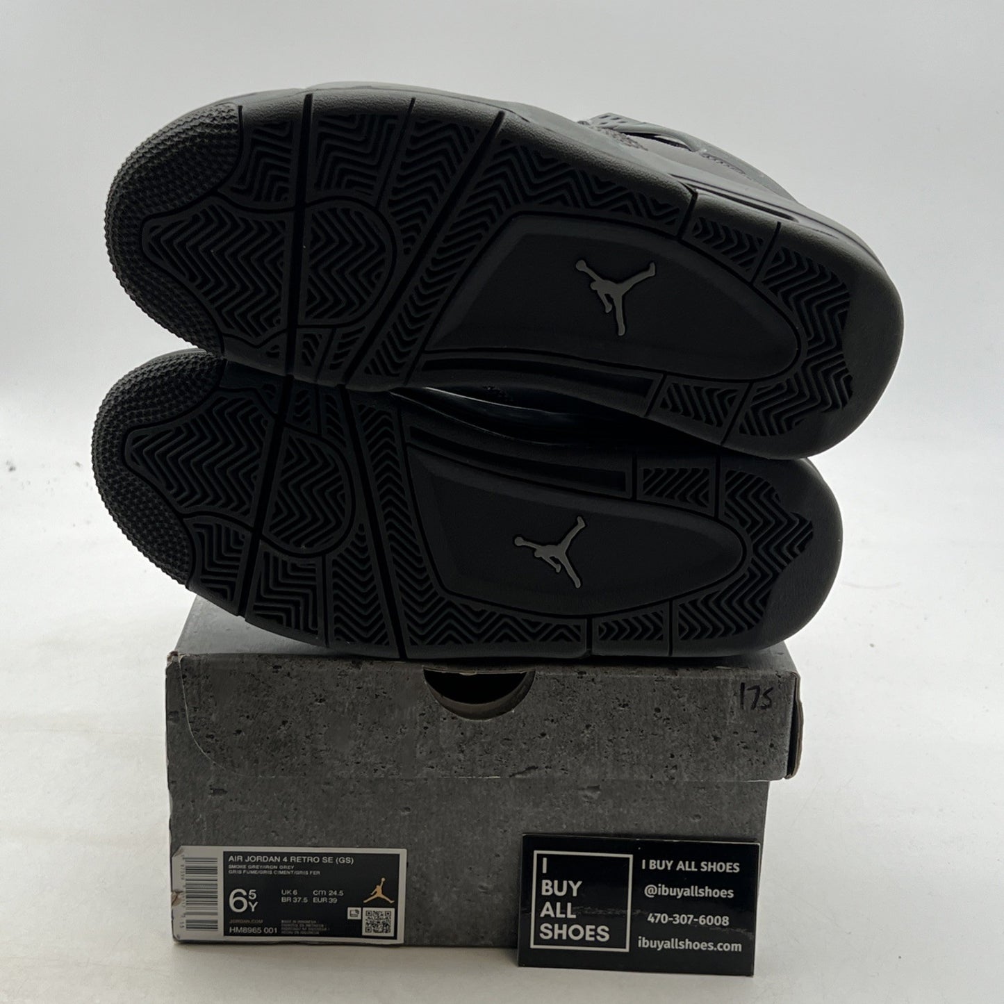 Size 6.5Y - Air Jordan 4 Retro SE Paris Olympics Wet Cement (HM8965-001)