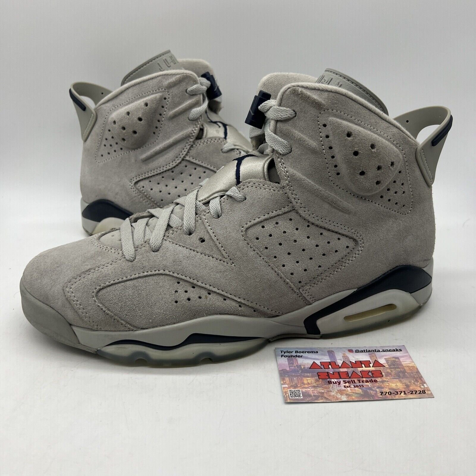 Size 11 - Jordan 6 Retro Mid Georgetown Grey Suede (CT8529-012)