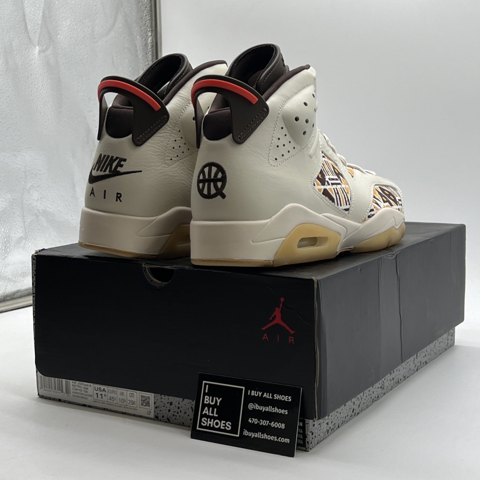 Size 11.5 - Air Jordan 6 Retro Quai 54 - Sail Gum (CZ4152-100)