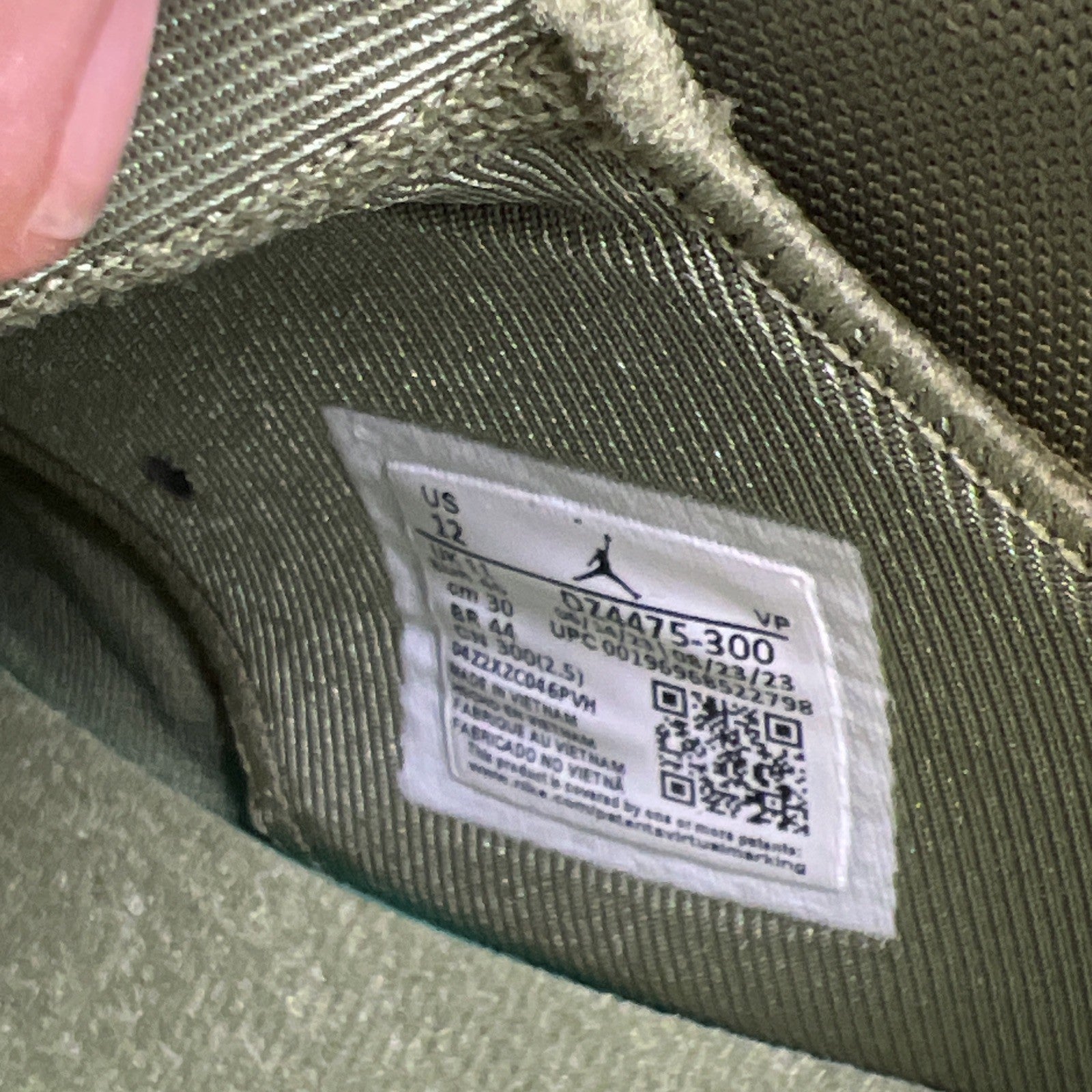Size 12 - Air Jordan MVP Sky J Light Olive (DZ4475-300)