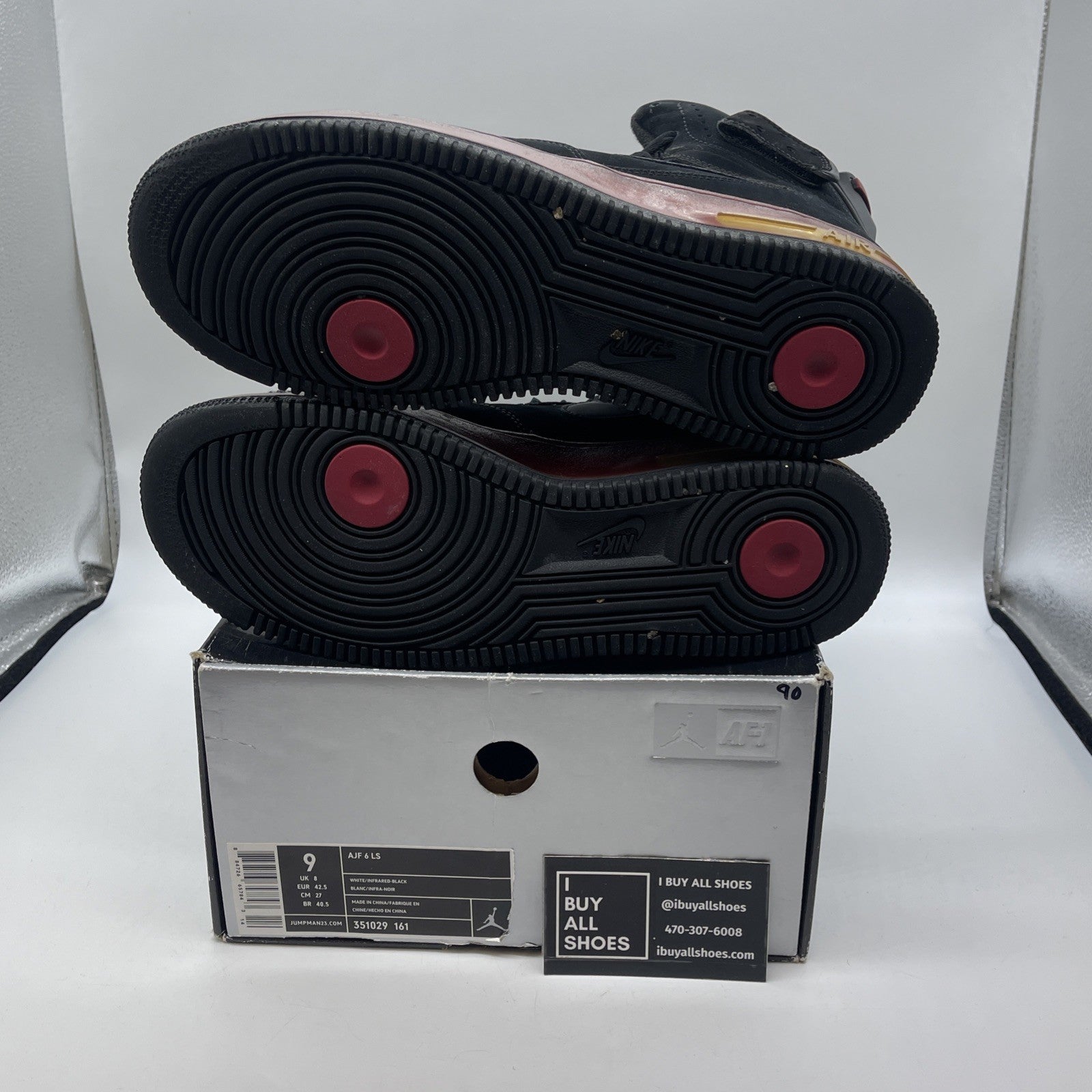 Size 9 - Air Jordan Fusion 6 White Infrared (351029-161)