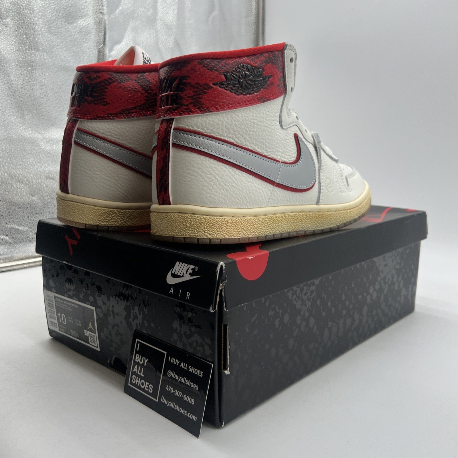 Size 10 - Awake NY x Jordan Air Ship PE SP University Red (FN8575-100)