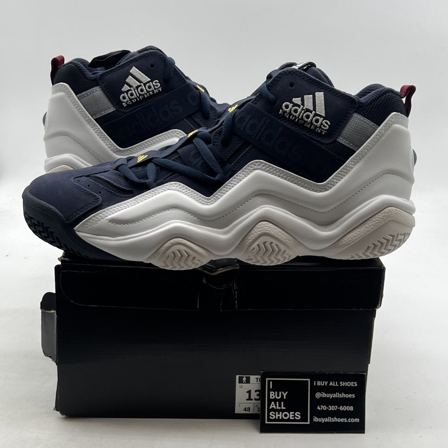 Size 13 - Adidas Top Ten 2000 2022 Navy White (GY2401)