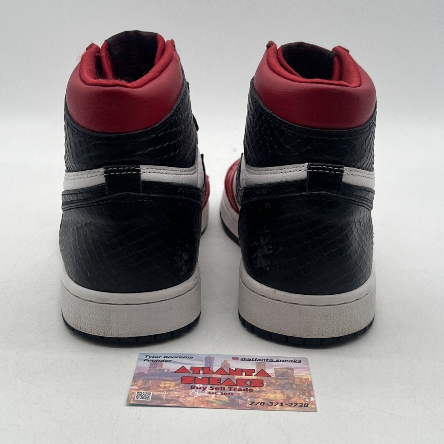 Size 10.5 - Air Jordan 1 Retro OG High Satin Red W Black White (CD0461-601)