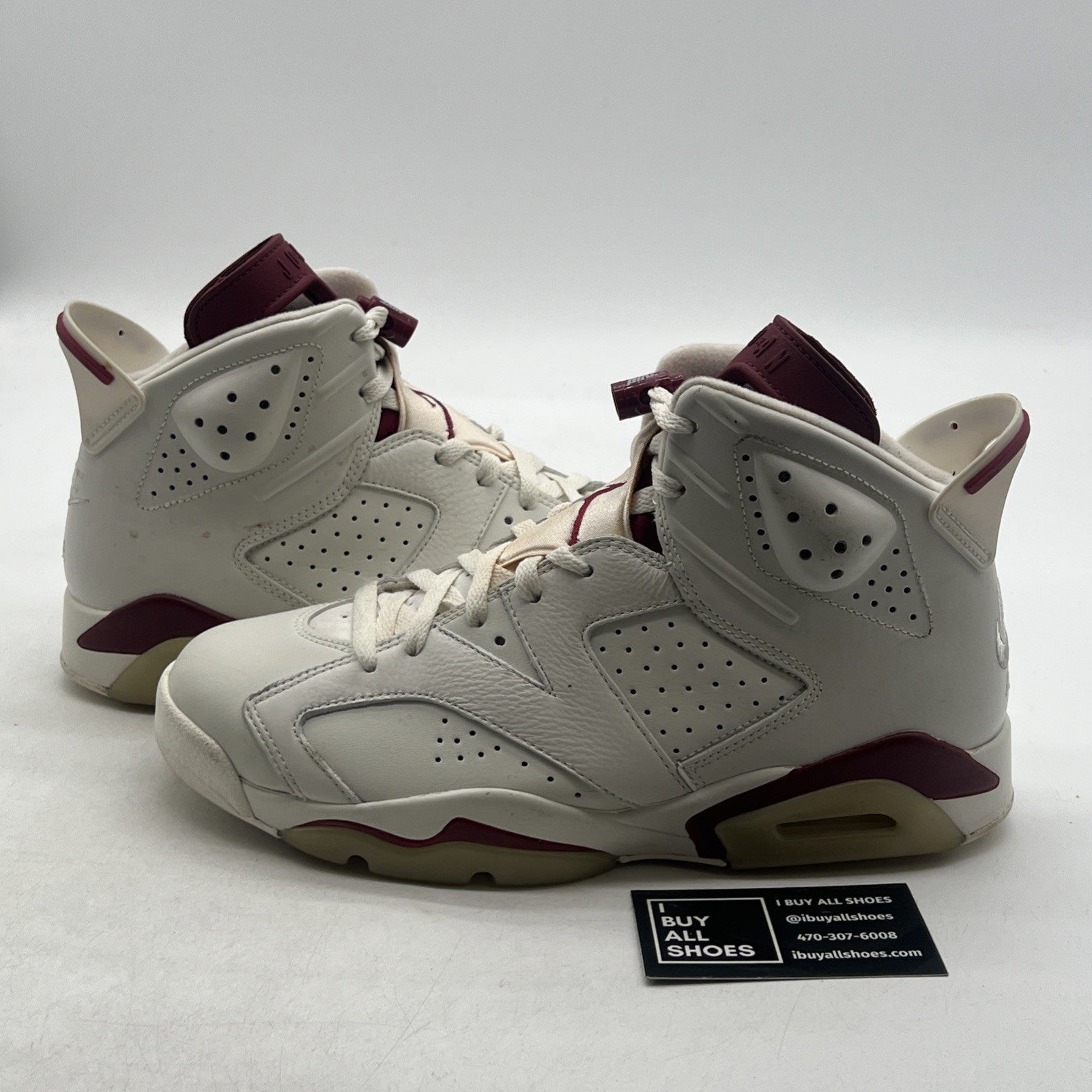 Size 9.5 - Air Jordan 6 Retro 2015 Maroon (384664-116)