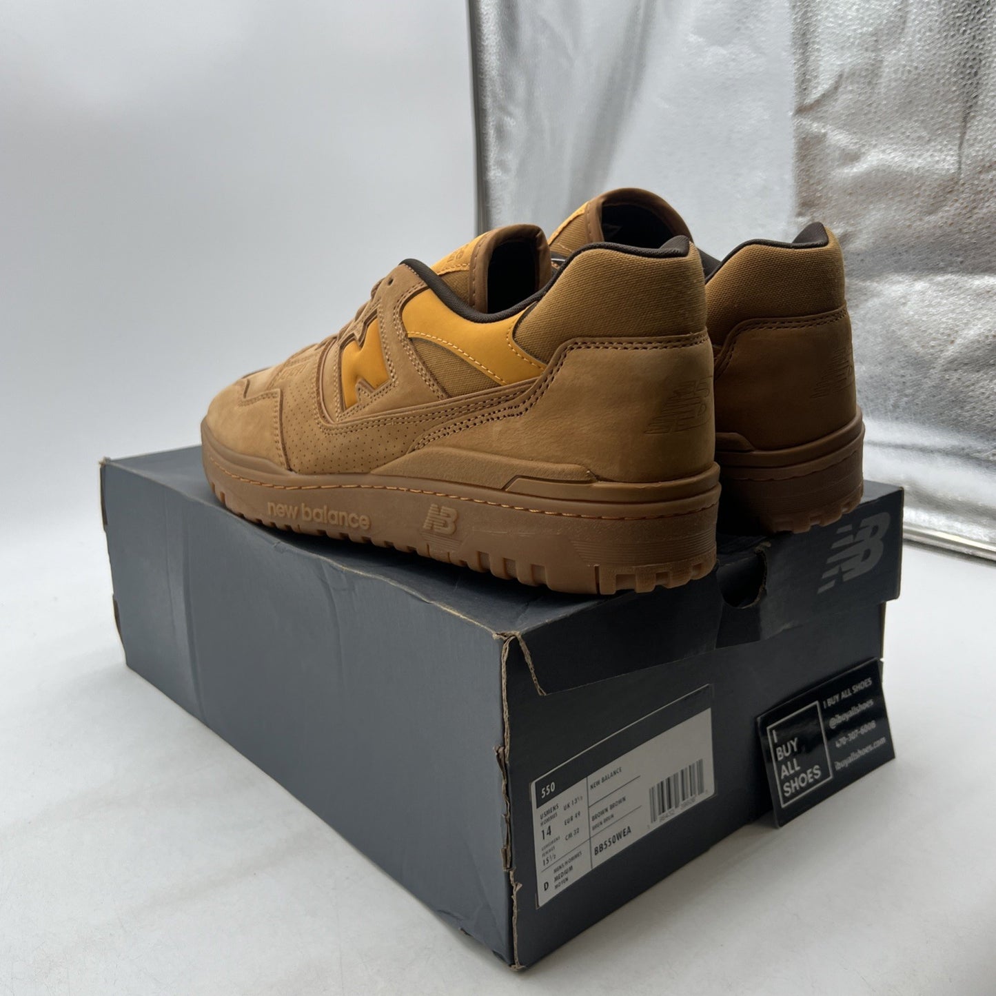 Size 14 - New Balance 550 Wheat (BB550WEA)