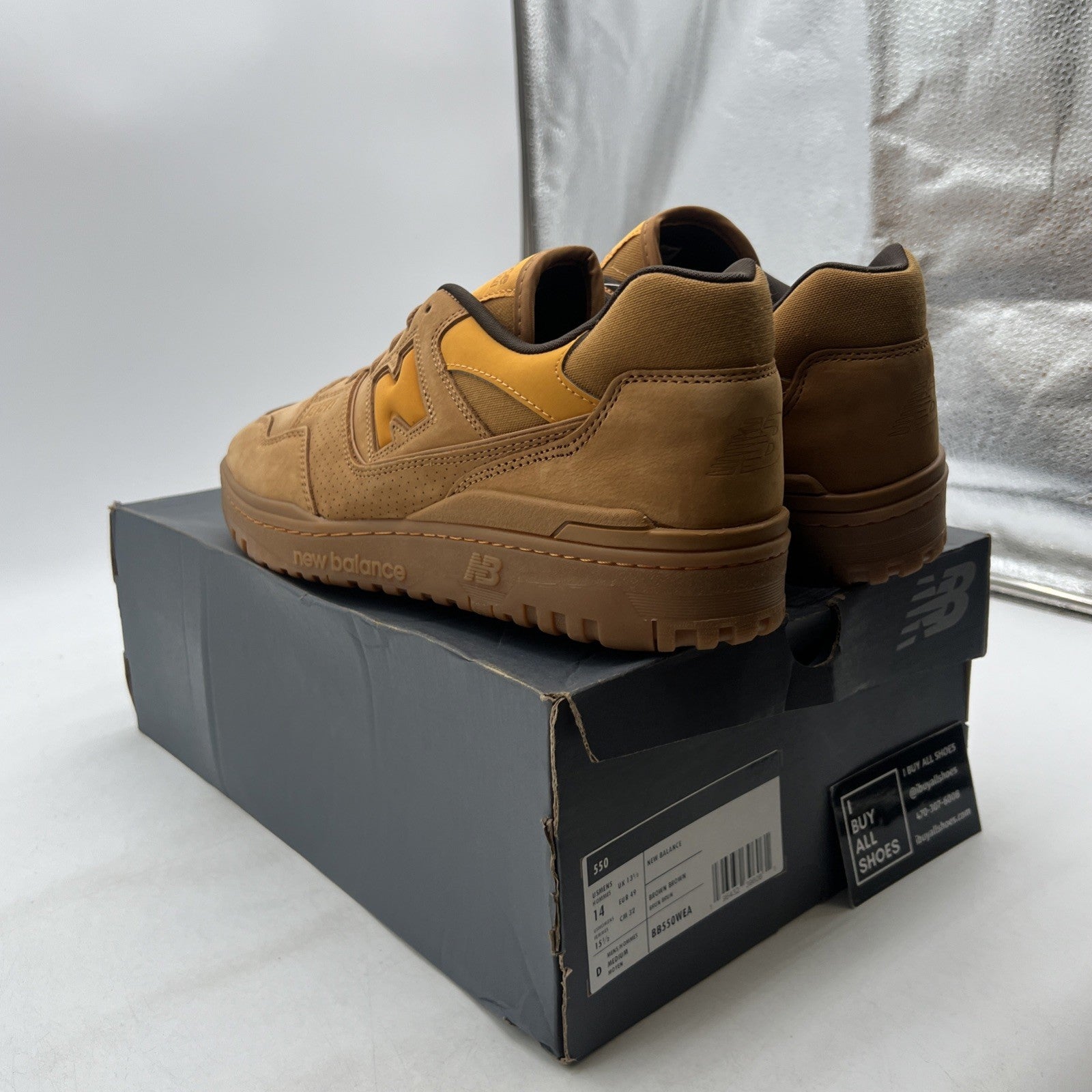 Size 14 - New Balance 550 Wheat (BB550WEA)