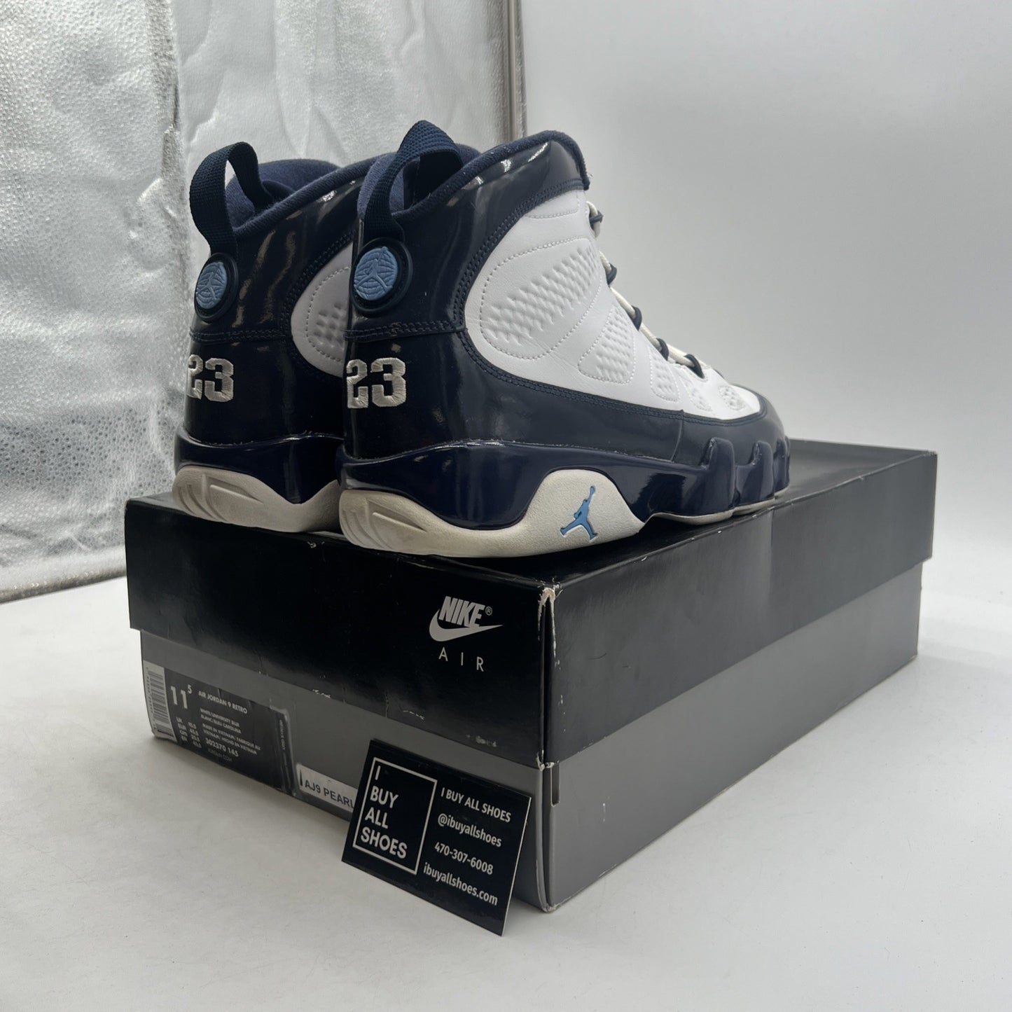 Size 11.5 - Air Jordan 9 Retro UNC (302370-145)