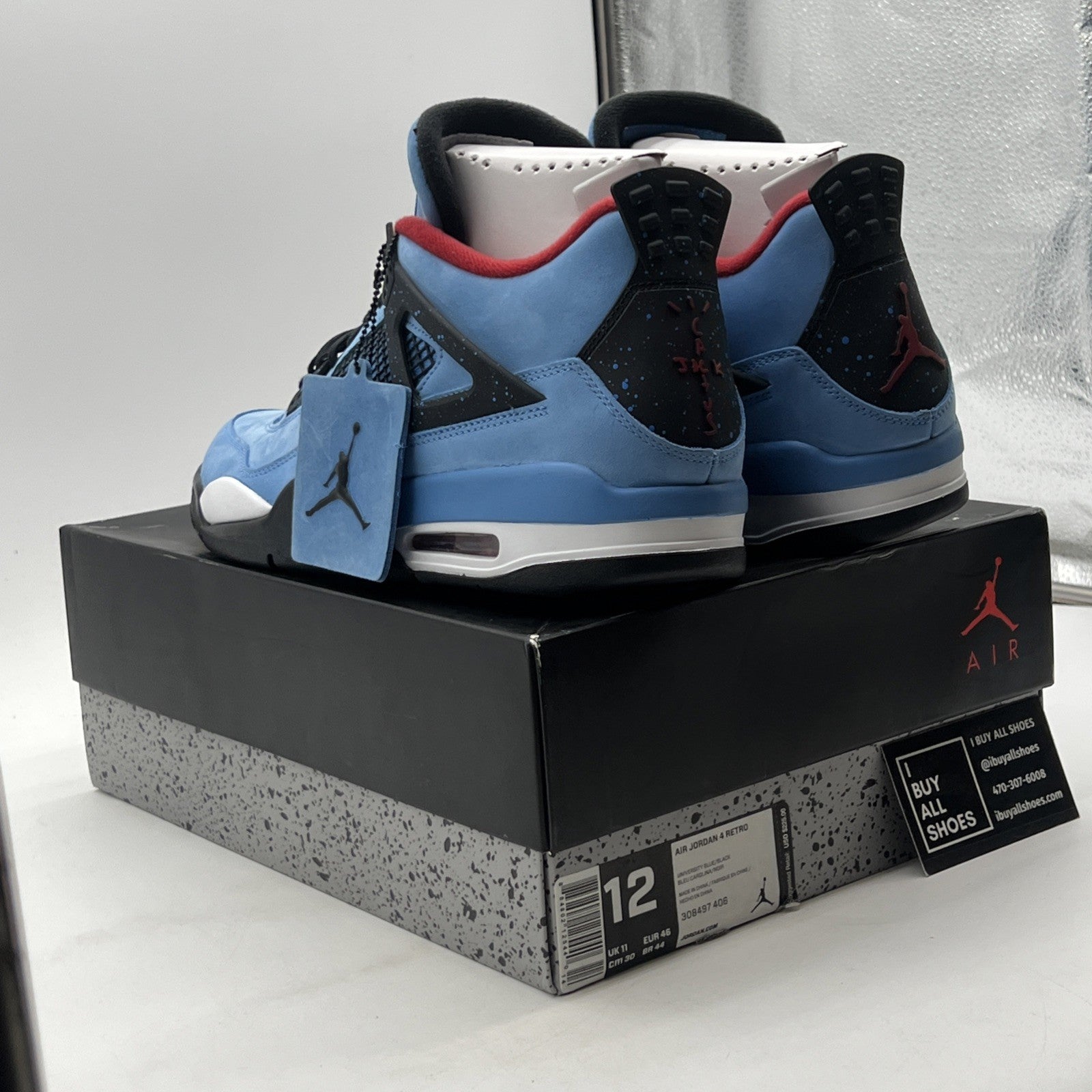 Size 12 - Air Jordan 4 Retro x Travis Scott Mid Cactus Jack (308497-406)