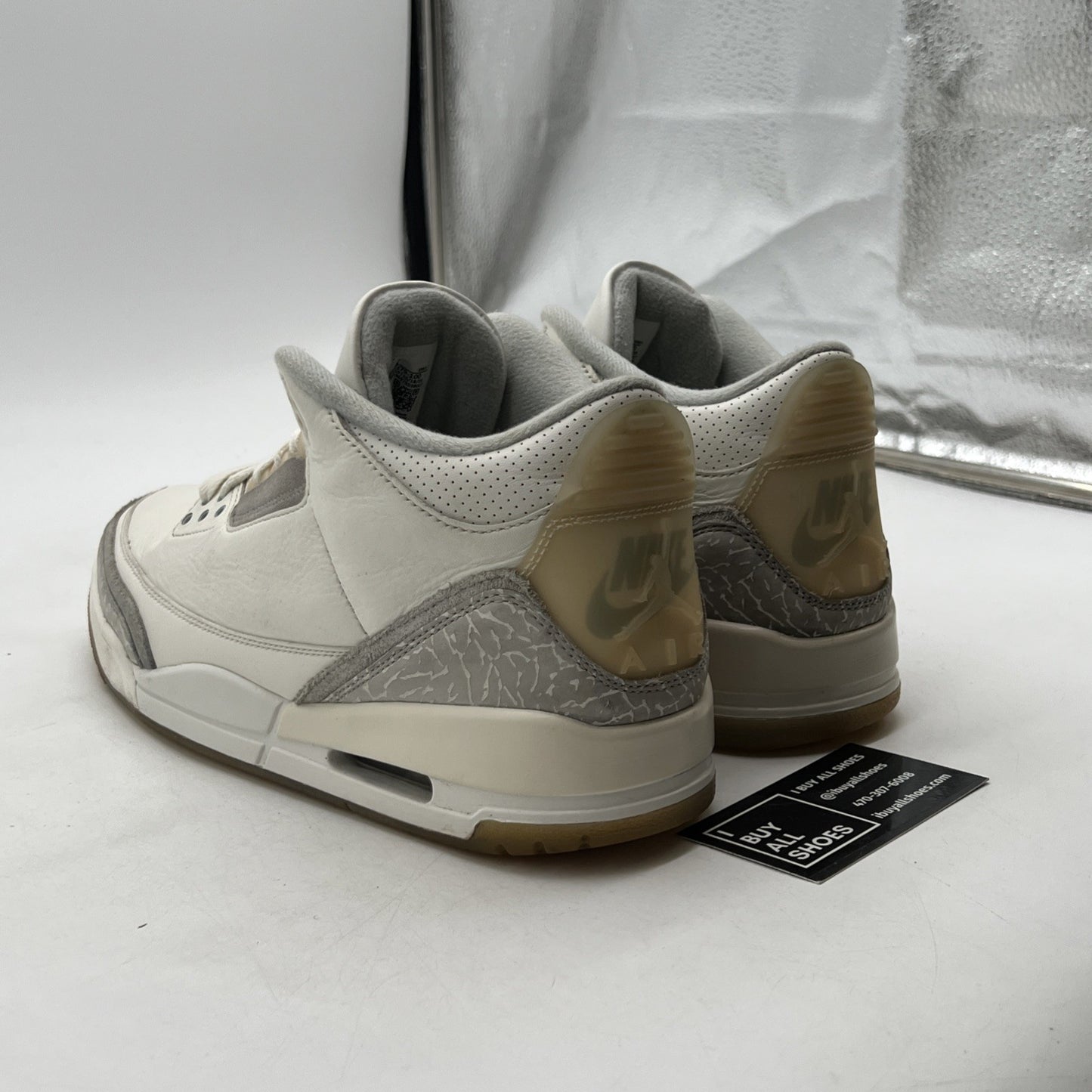 Size 11 - Air Jordan 3 Retro Craft Ivory/Grey White Leather (FJ9579-100)