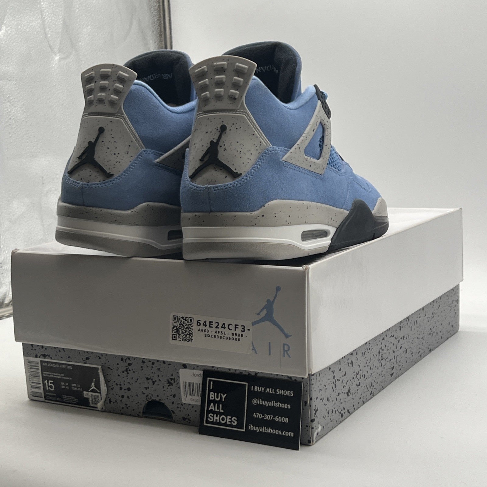 Size 15 - Air Jordan 4 Retro Mid University Blue (CT8527-400)
