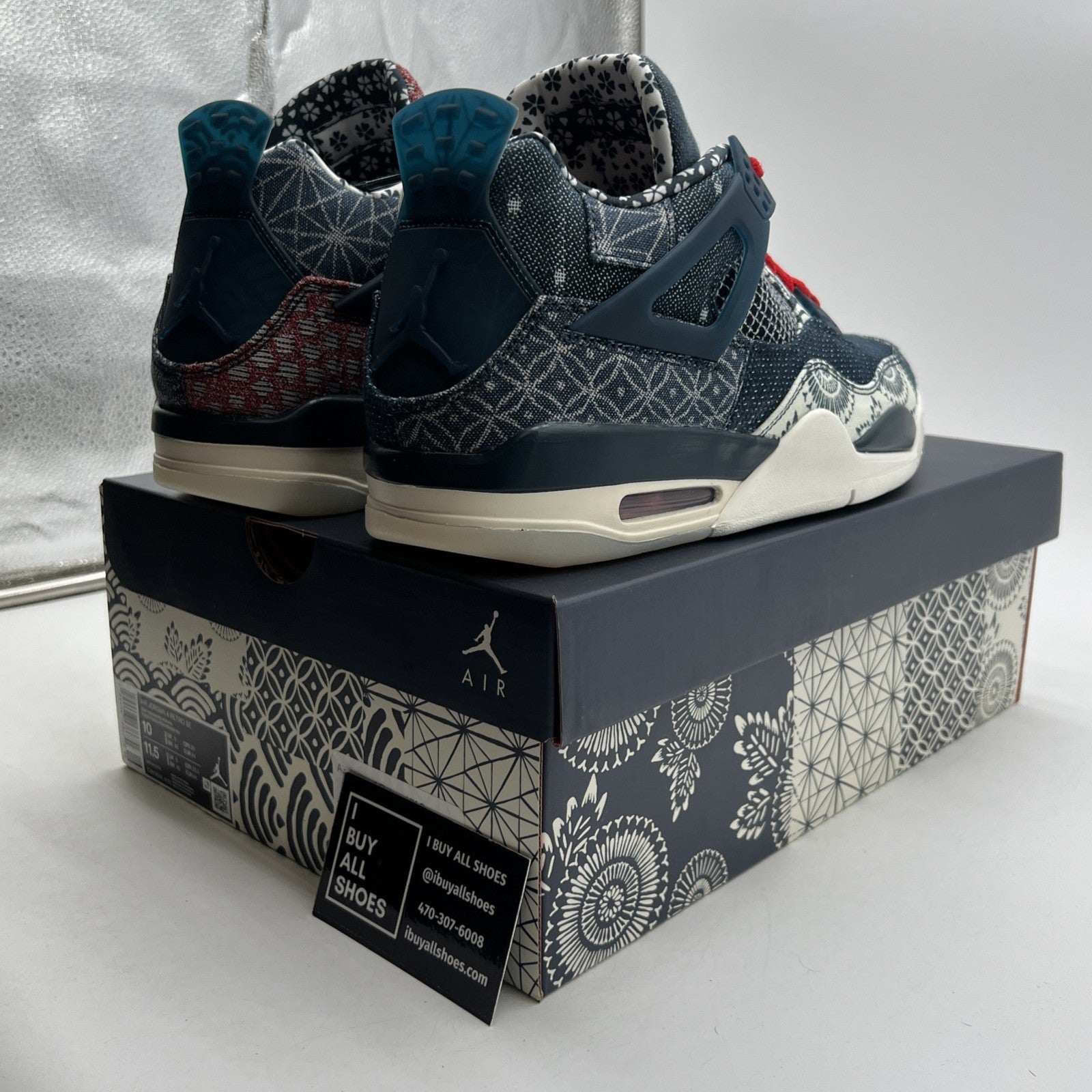 Size 10 - Air Jordan 4 Retro SE Sashiko (CW0898-400)