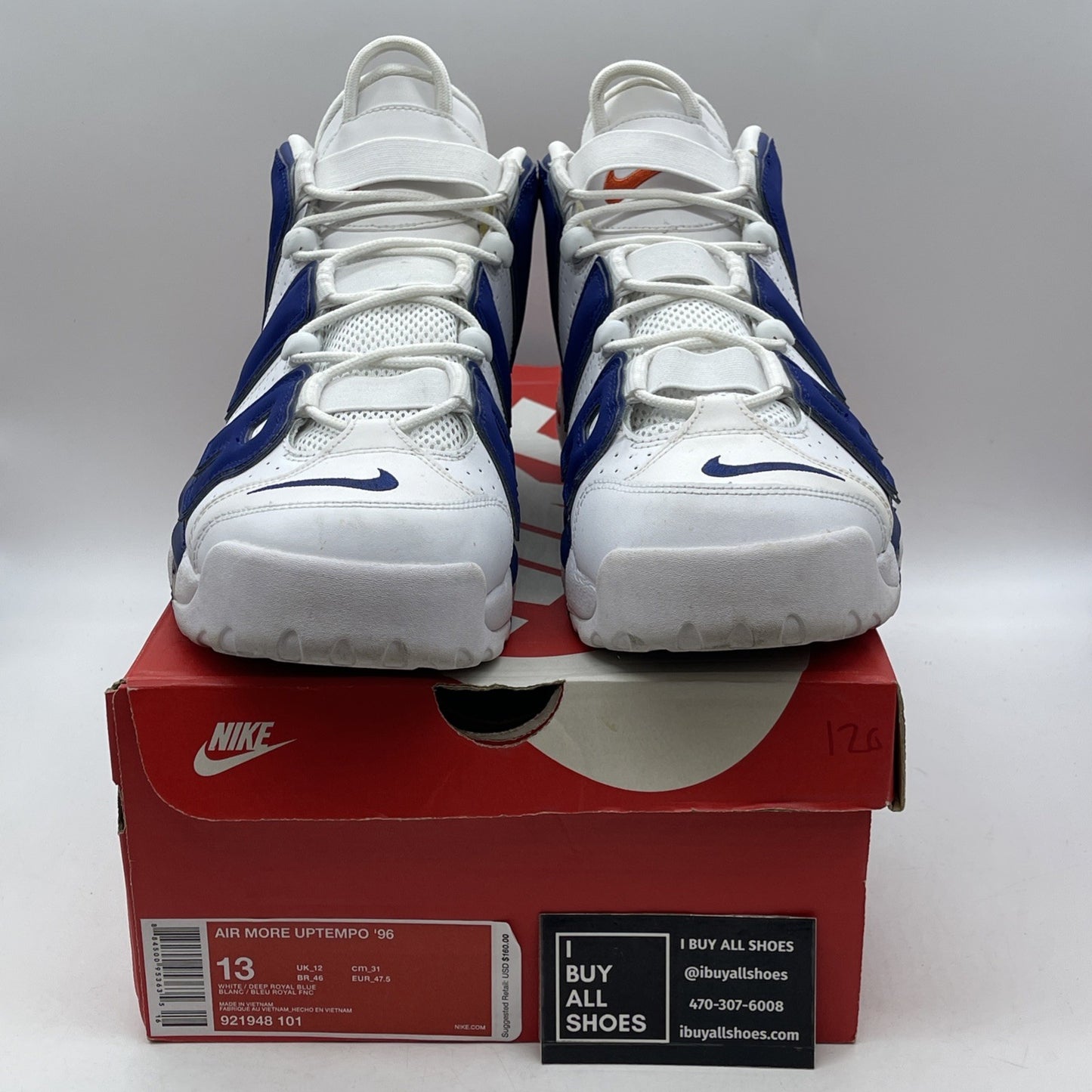 Size 13 - Nike Air More Uptempo Knicks (921948-101)