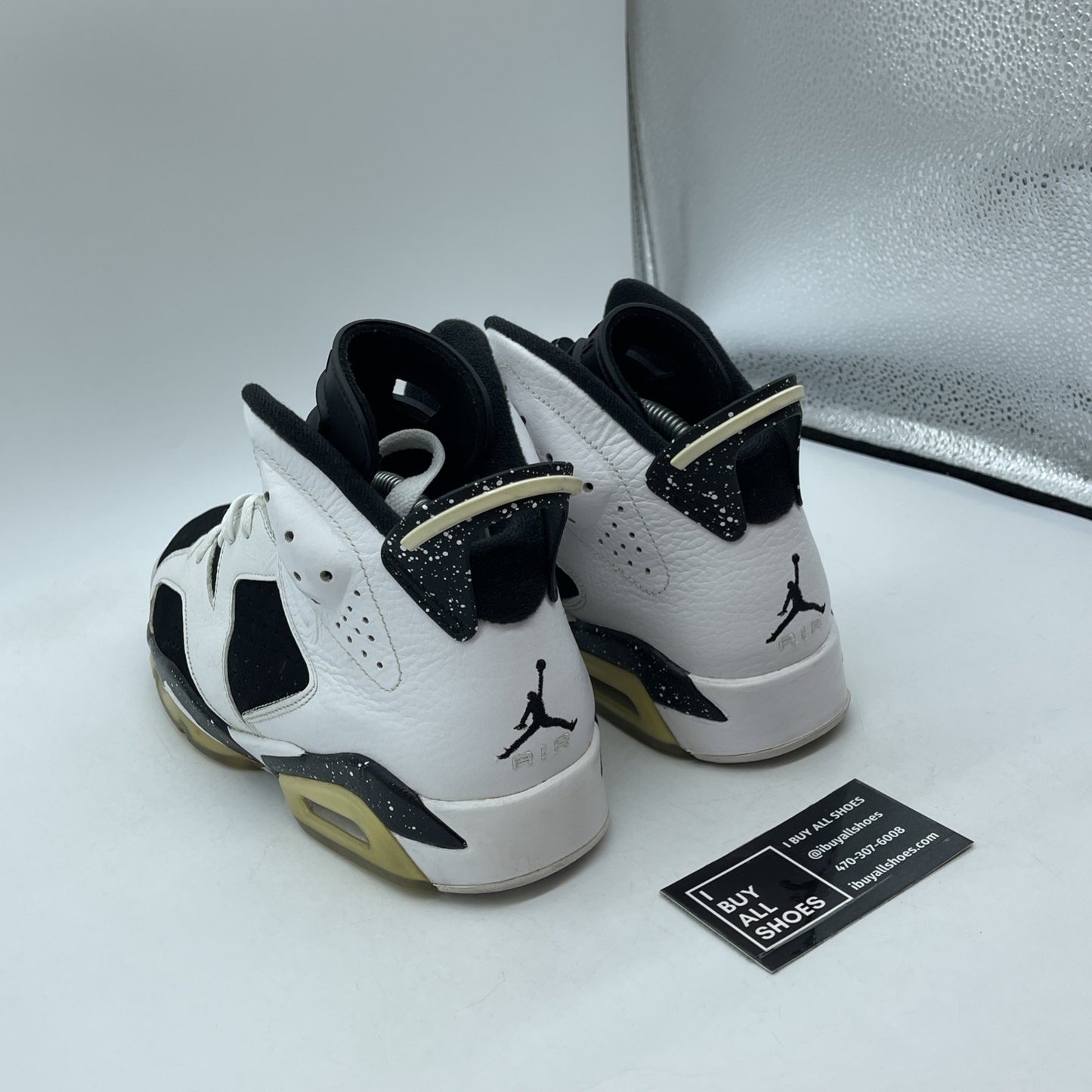 Size 9 - Air Jordan 6 Retro Oreo Black White Suede Leather (384664-101)